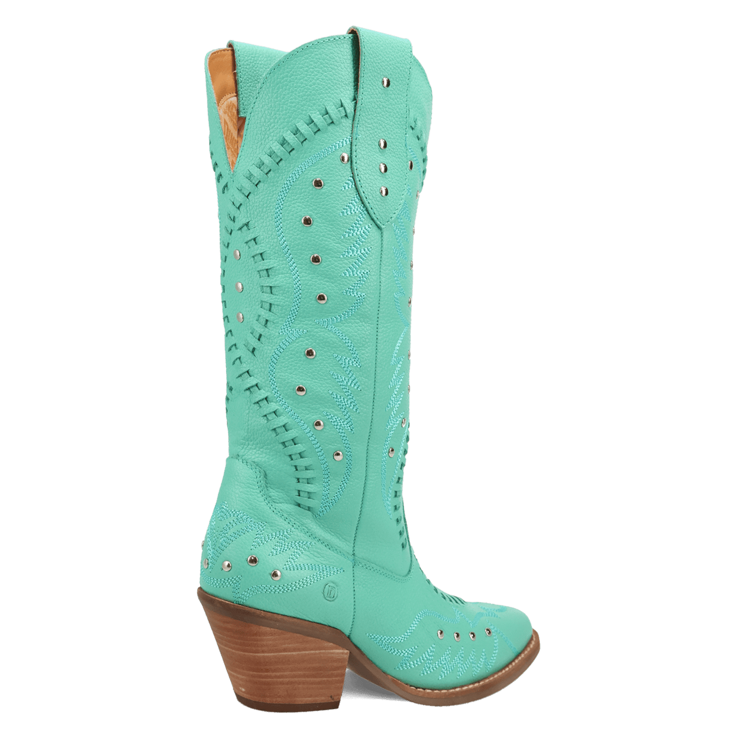 PRODUCT SHOT PRETTY 'N  PINK LEATHER BOOT AT 315 DEGREE ANGLE