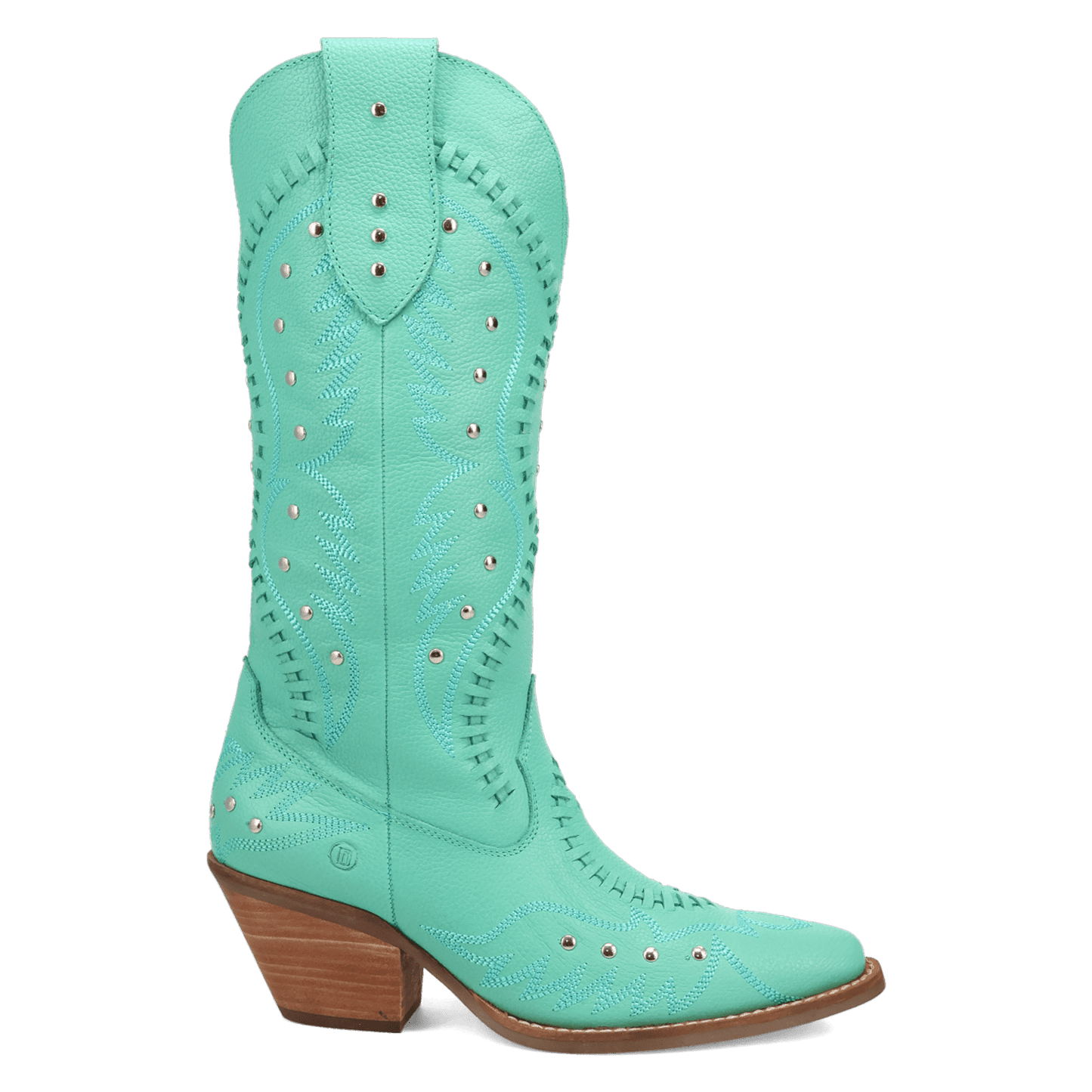 PRODUCT SHOT PRETTY 'N  PINK LEATHER BOOT AT 90 DEGREE INSIDE ANGLE