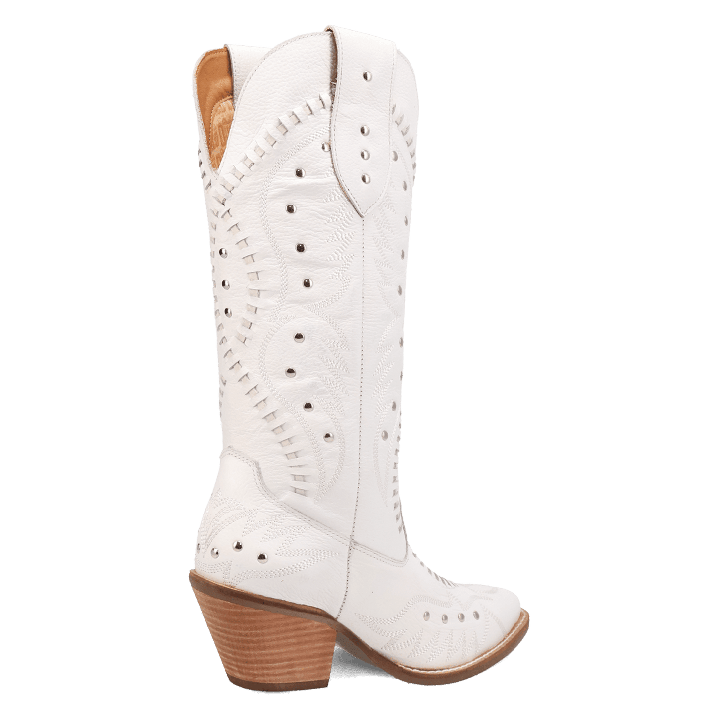 PRODUCT SHOT PRETTY 'N PINK LEATHER BOOT AT 315 DEGREE ANGLE