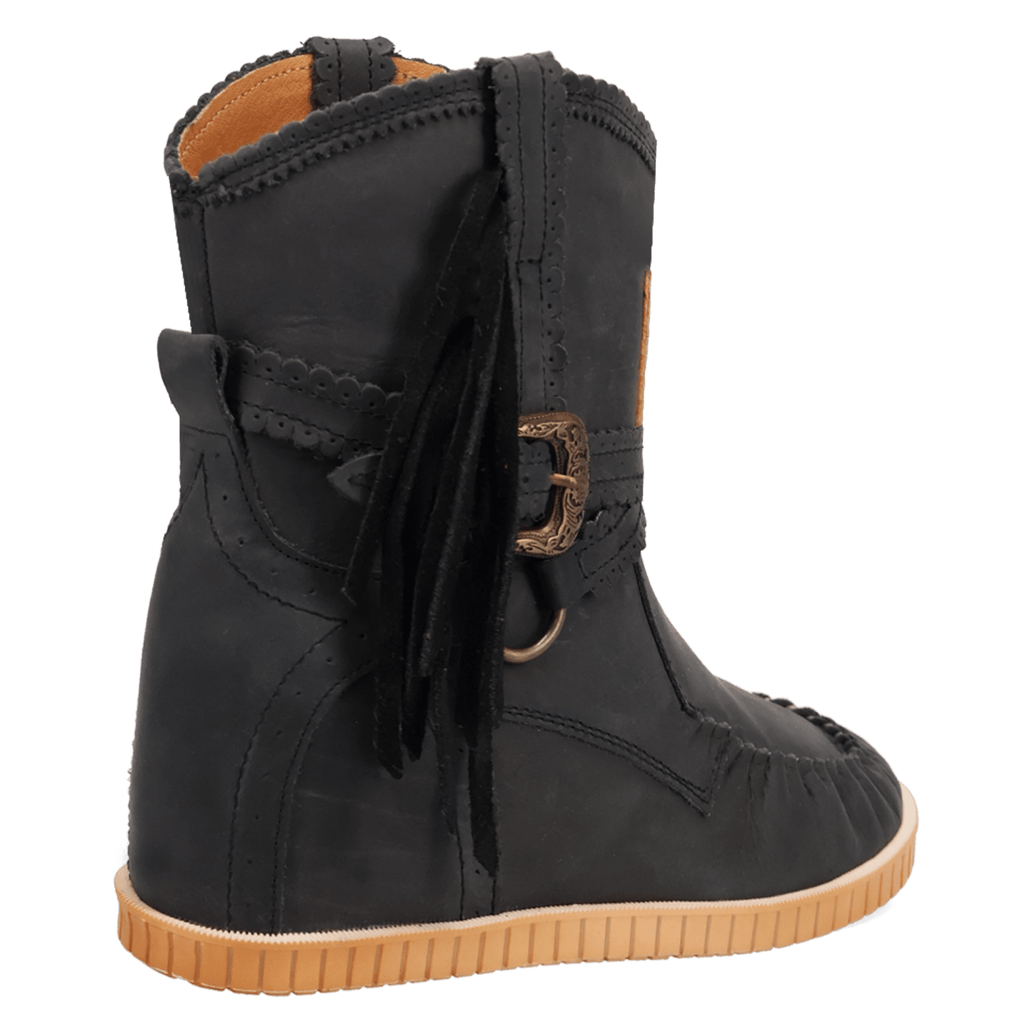 PRODUCT SHOT MONTAUK LEATHER BOOT AT 315 DEGREE ANGLE