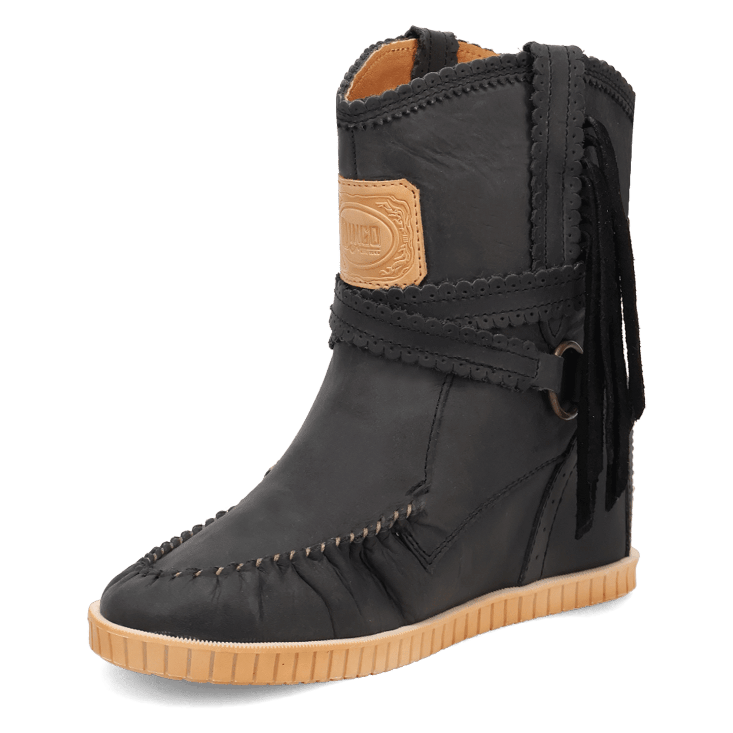 PRODUCT SHOT MONTAUK LEATHER BOOT AT 225 DEGREE ANGLE