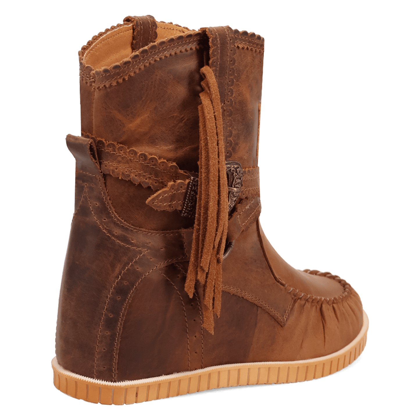 PRODUCT SHOT MONTAUK LEATHER BOOT AT 315 DEGREE ANGLE