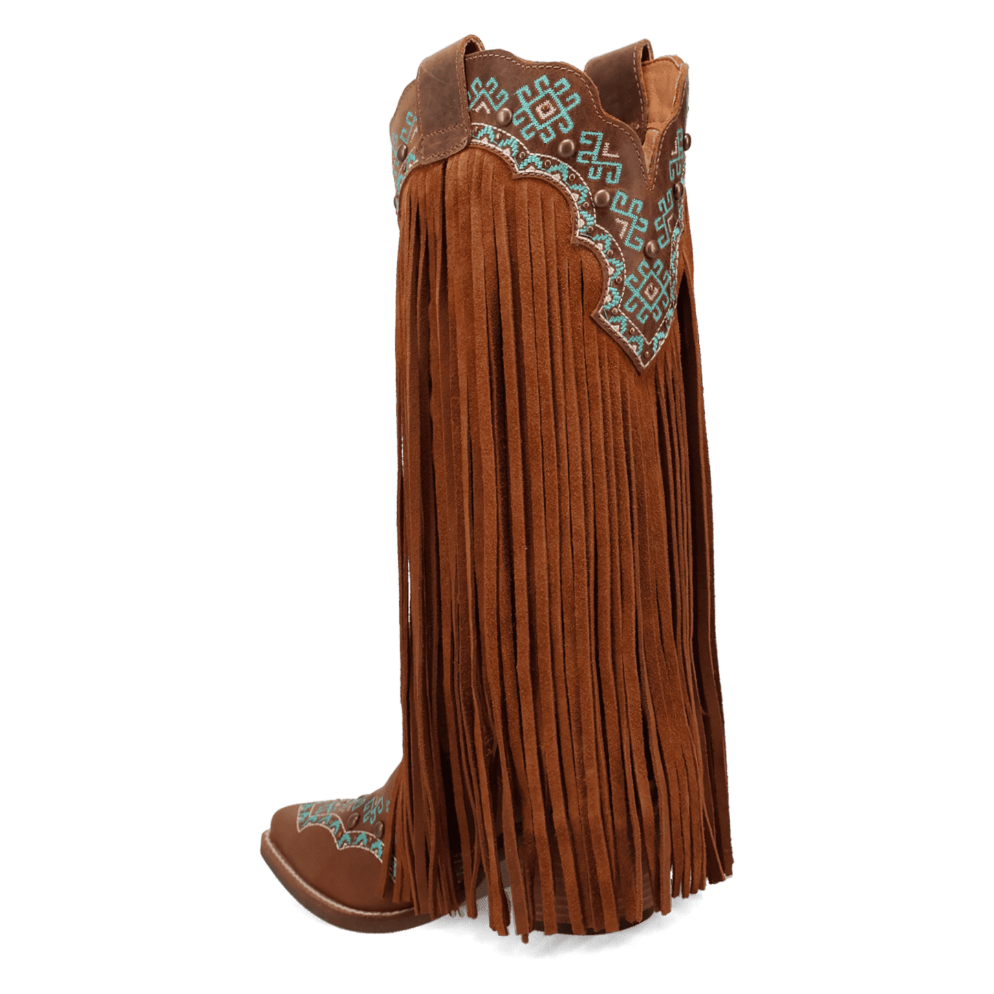 PRODUCT SHOT TEQUILA SUNRISE SUEDE BOOT AT 270 DEGREE ANGLE