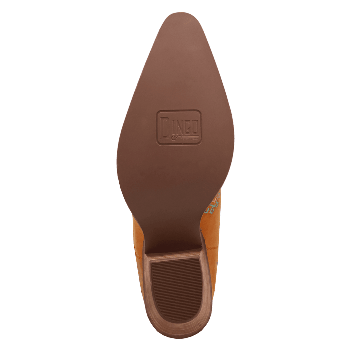 PRODUCT SHOT TEQUILA SUNRISE SUEDE BOOT AT OUTSOLE ANGLE