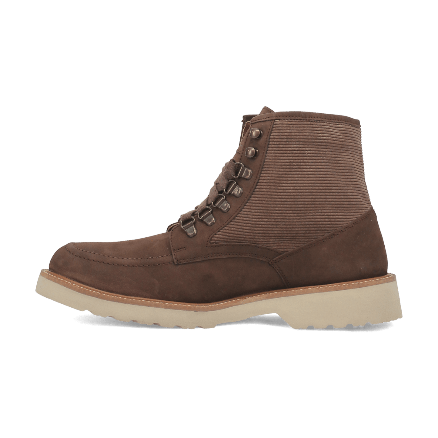 PRODUCT SHOT CARLSBAD LEATHER BOOT AT 135 DEGREE OUTSIDE ANGLE