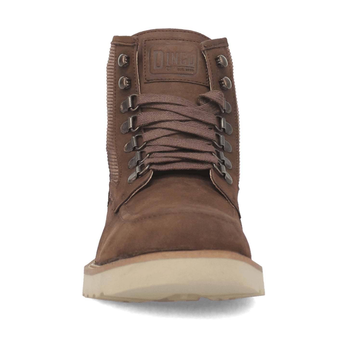 PRODUCT SHOT CARLSBAD LEATHER BOOT AT FRONT ANGLE