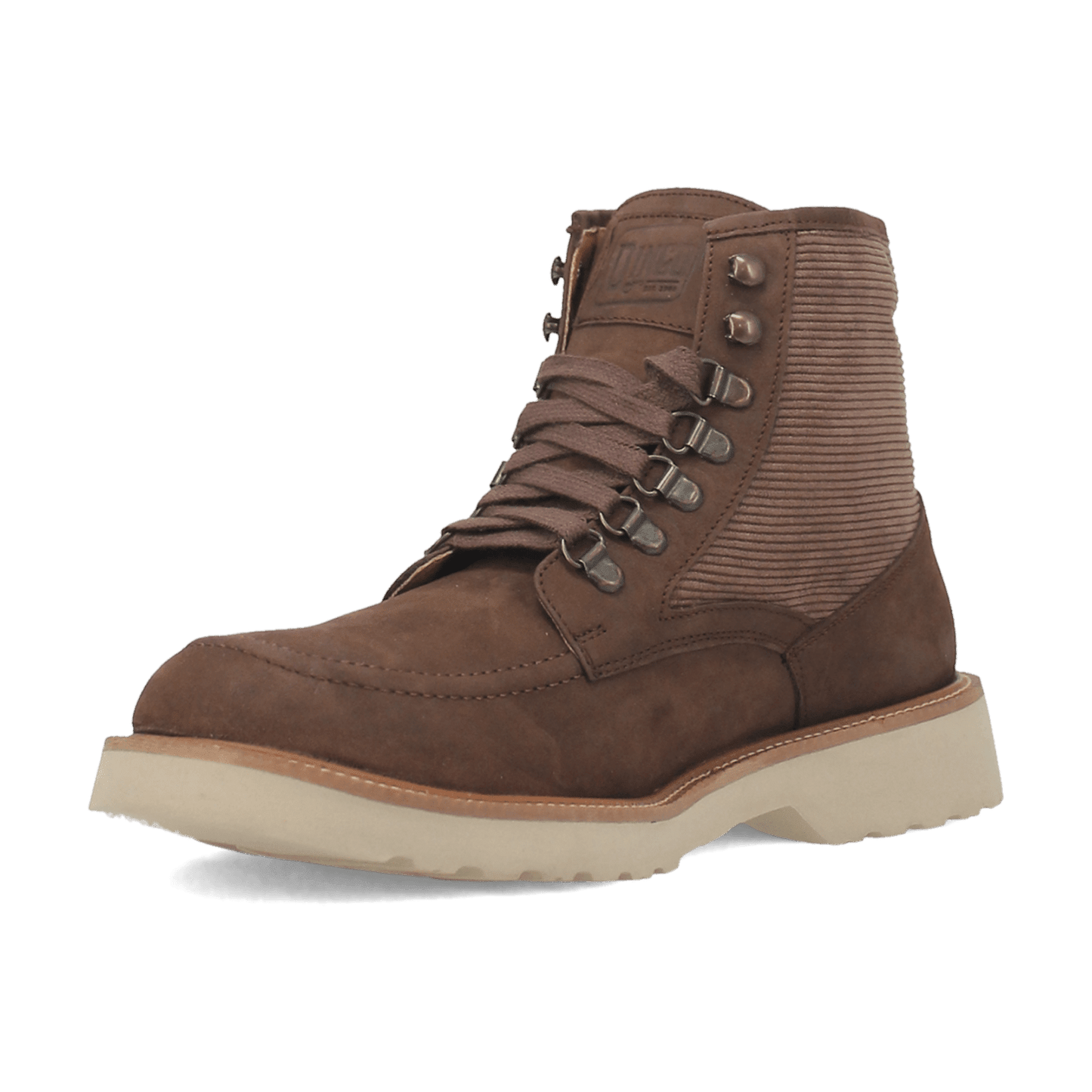 PRODUCT SHOT CARLSBAD LEATHER BOOT AT 225 DEGREE ANGLE