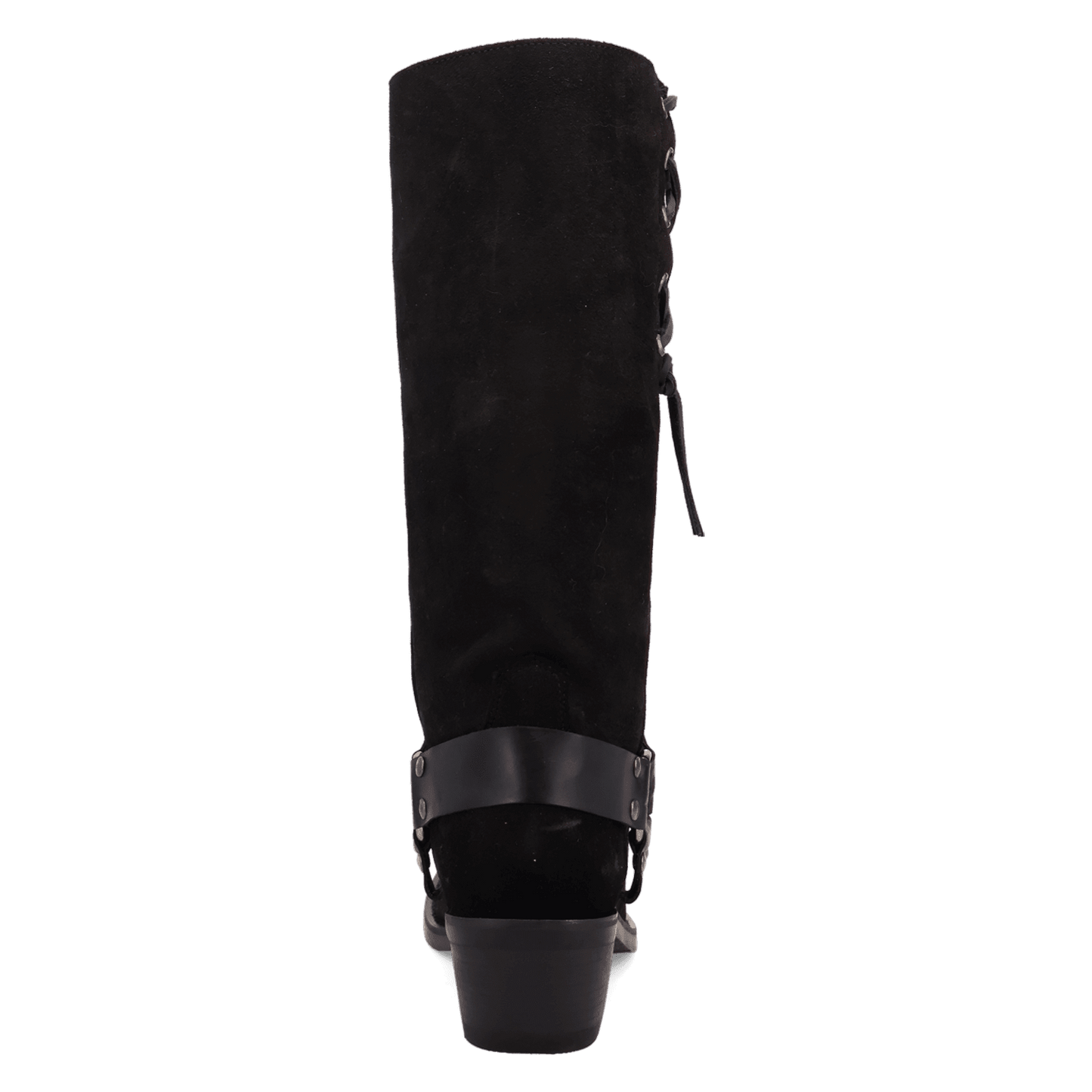 PRODUCT SHOT BRONCO SUEDE LEATHER BOOT AT 180 DEGREE BACK ANGLE