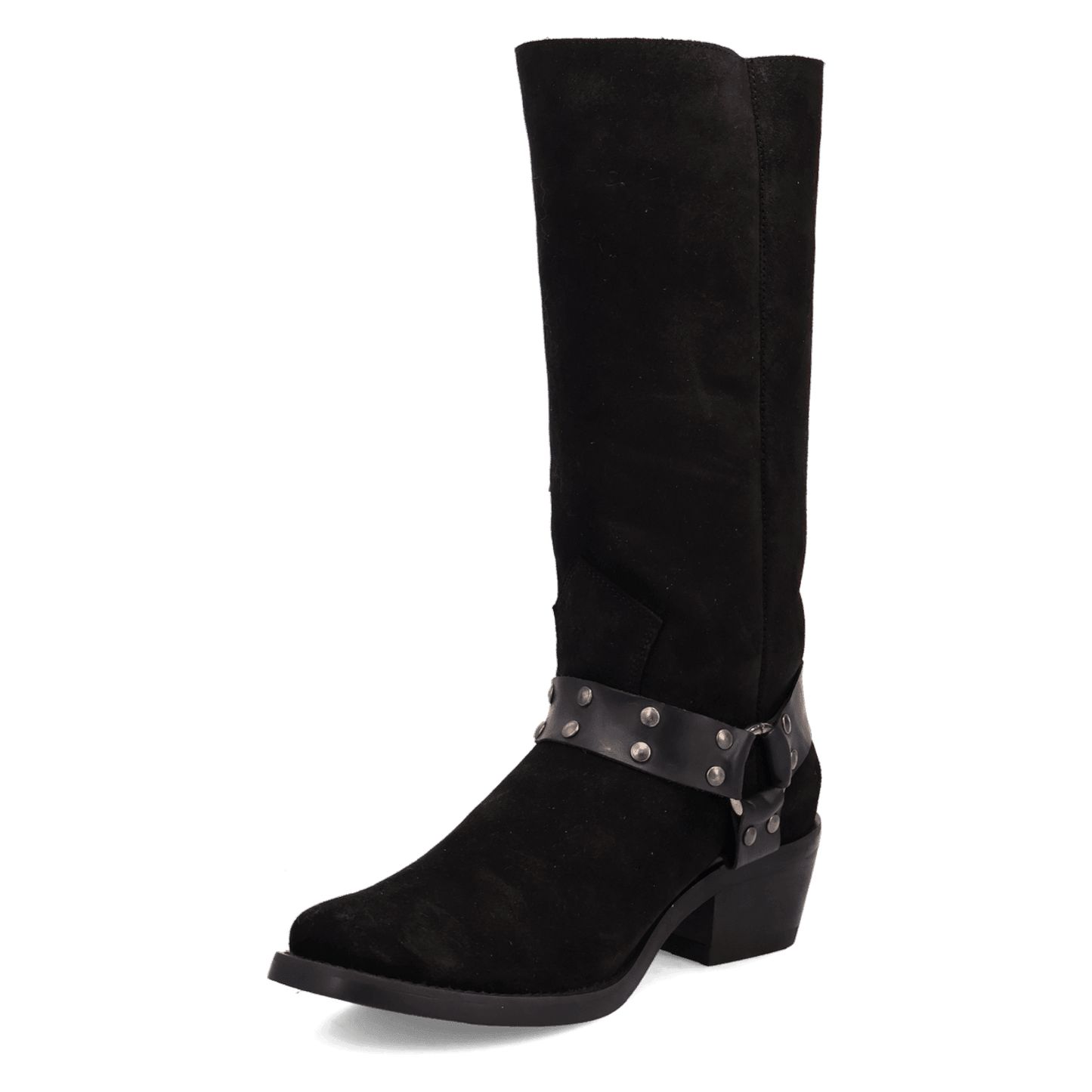 PRODUCT SHOT BRONCO SUEDE LEATHER BOOT AT 225 DEGREE ANGLE