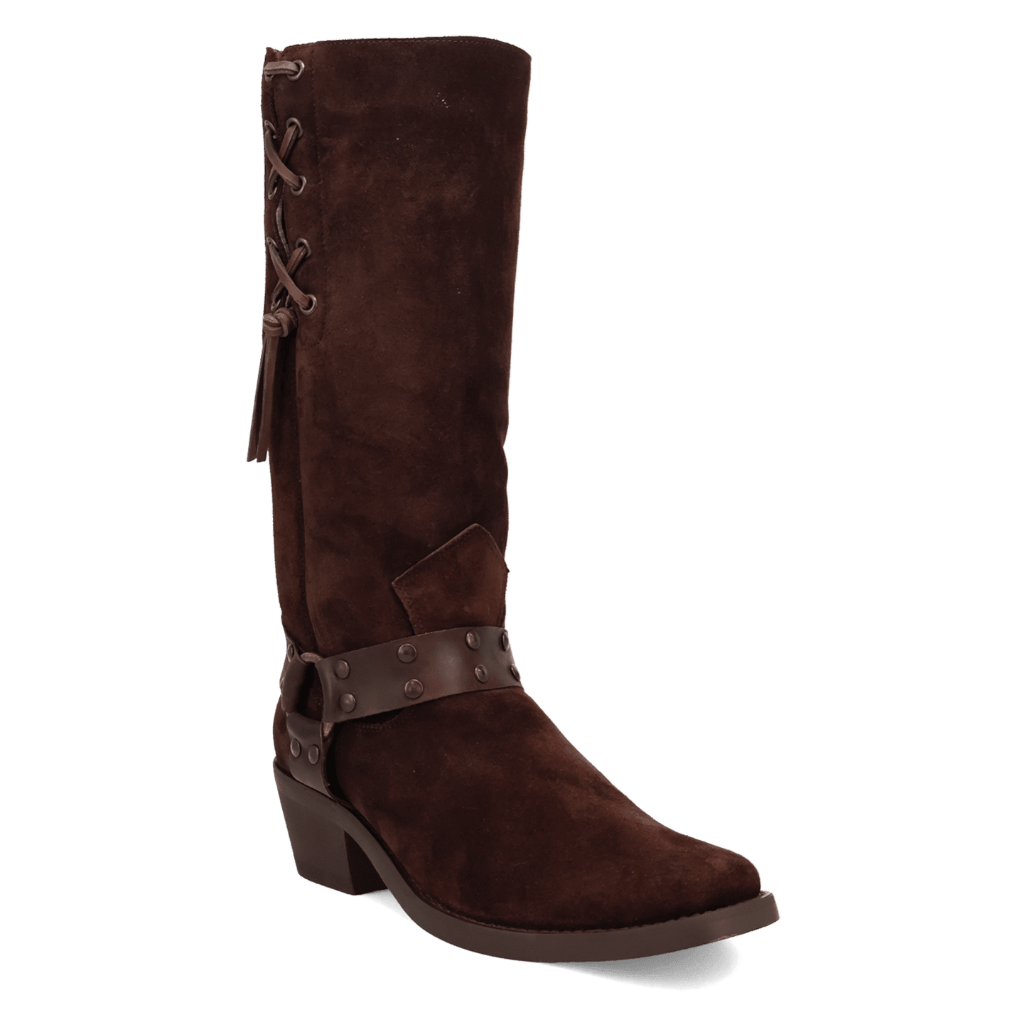 PRODUCT SHOT BRONCO SUEDE LEATHER BOOT AT 45 DEGREE ANGLE