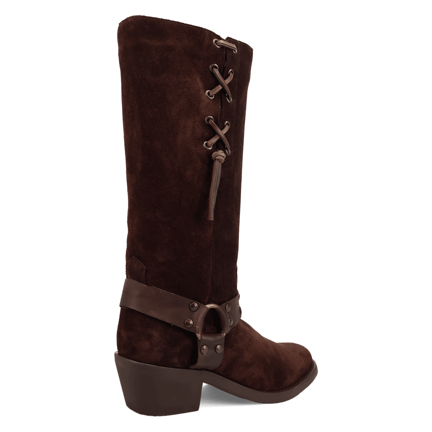 PRODUCT SHOT BRONCO SUEDE LEATHER BOOT AT 315 DEGREE ANGLE