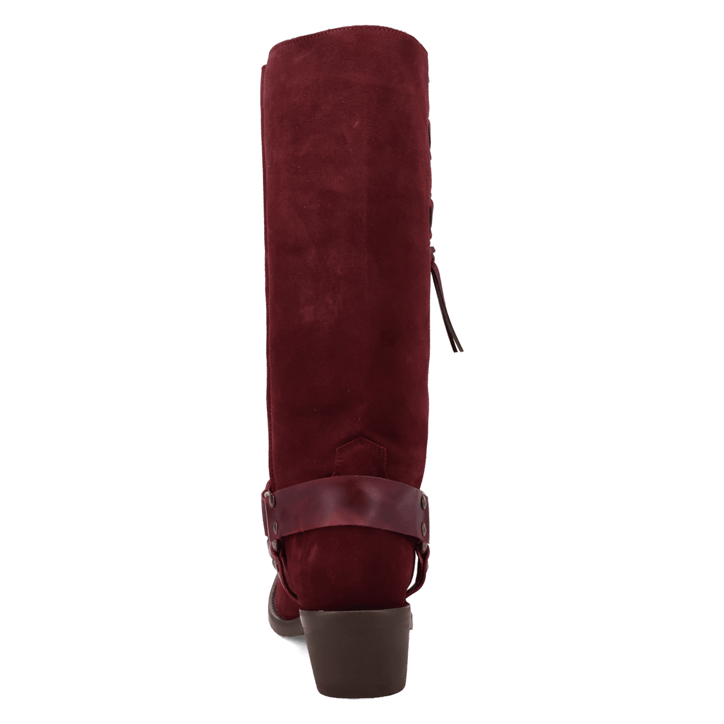 PRODUCT SHOT BRONCO SUEDE LEATHER BOOT AT 180 DEGREE BACK ANGLE