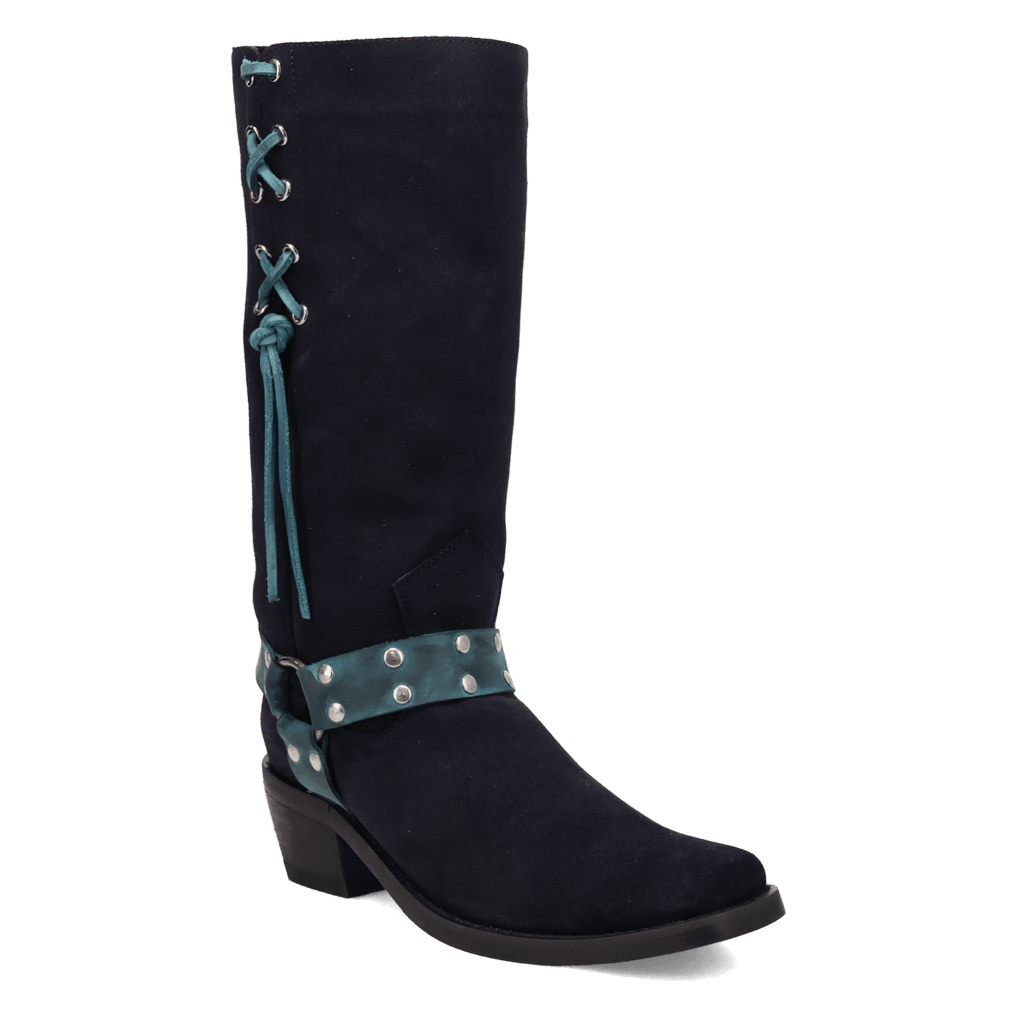 PRODUCT SHOT BRONCO SUEDE LEATHER BOOT AT 45 DEGREE ANGLE