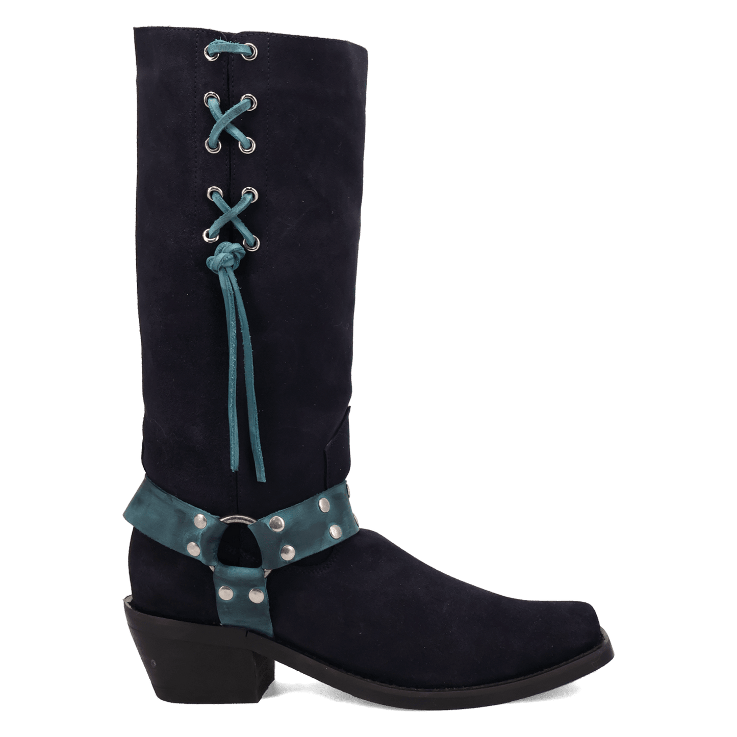 PRODUCT SHOT BRONCO SUEDE LEATHER BOOT AT 90 DEGREE INSIDE ANGLE