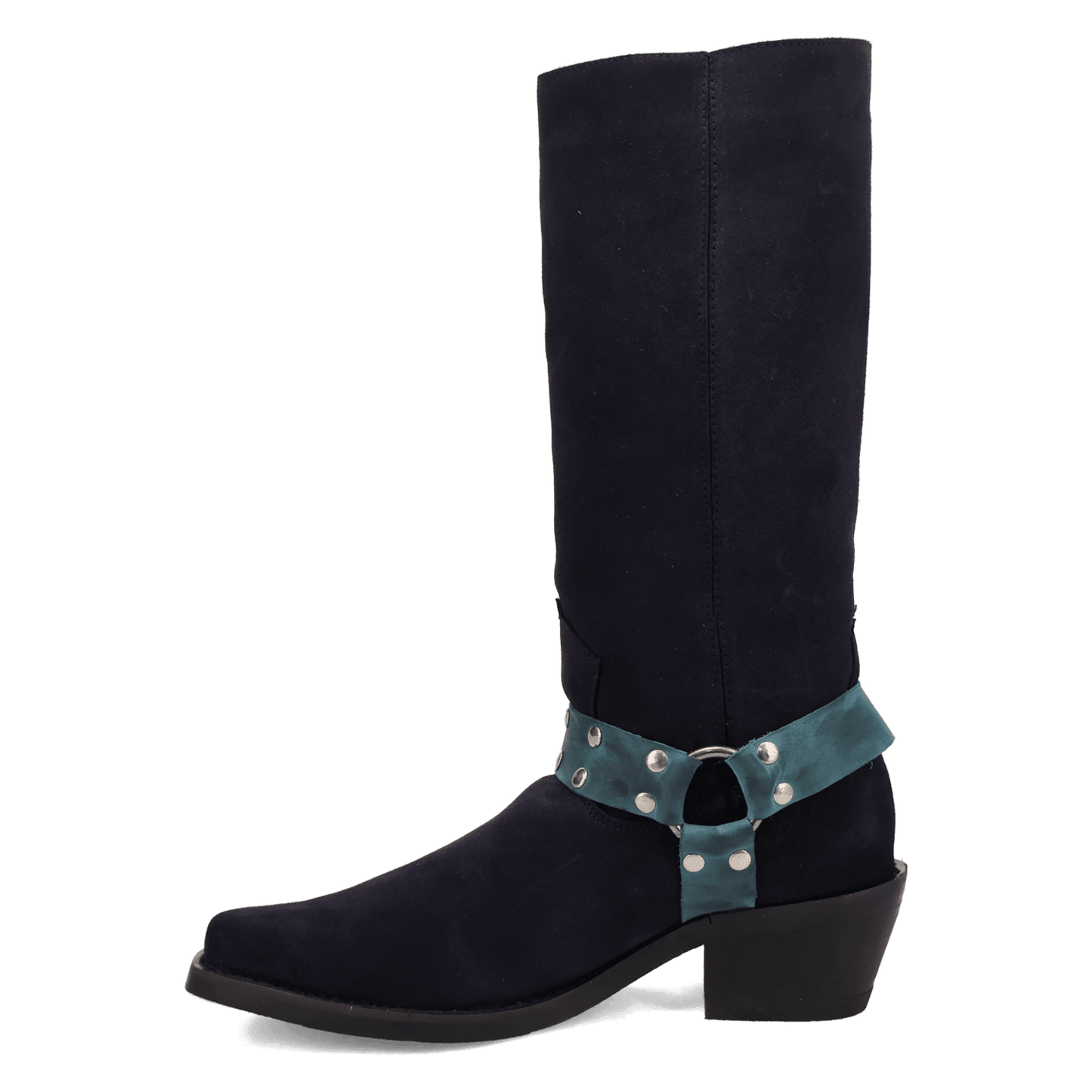 PRODUCT SHOT BRONCO SUEDE LEATHER BOOT AT 135 DEGREE OUTSIDE ANGLE