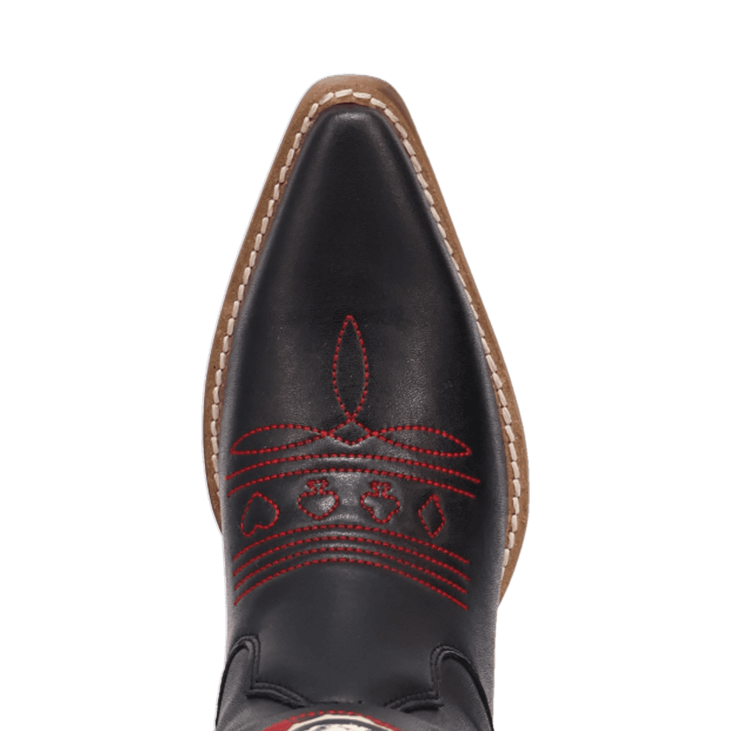 PRODUCT SHOT KING OF CLUBS LEATHER BOOT AT TOE ANGLE