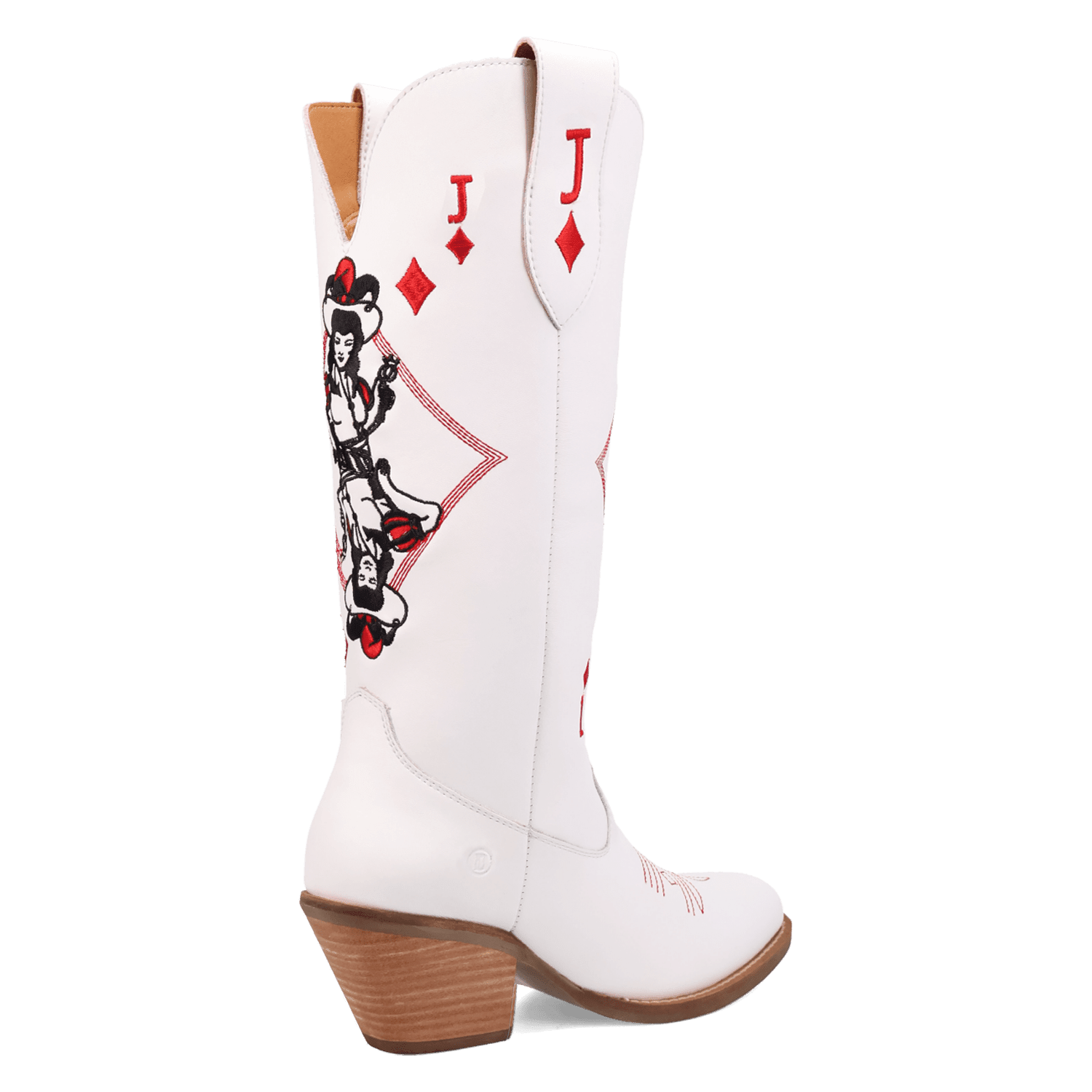 PRODUCT SHOT JACK OF DIAMONDS LEATHER BOOT AT 315 DEGREE ANGLE