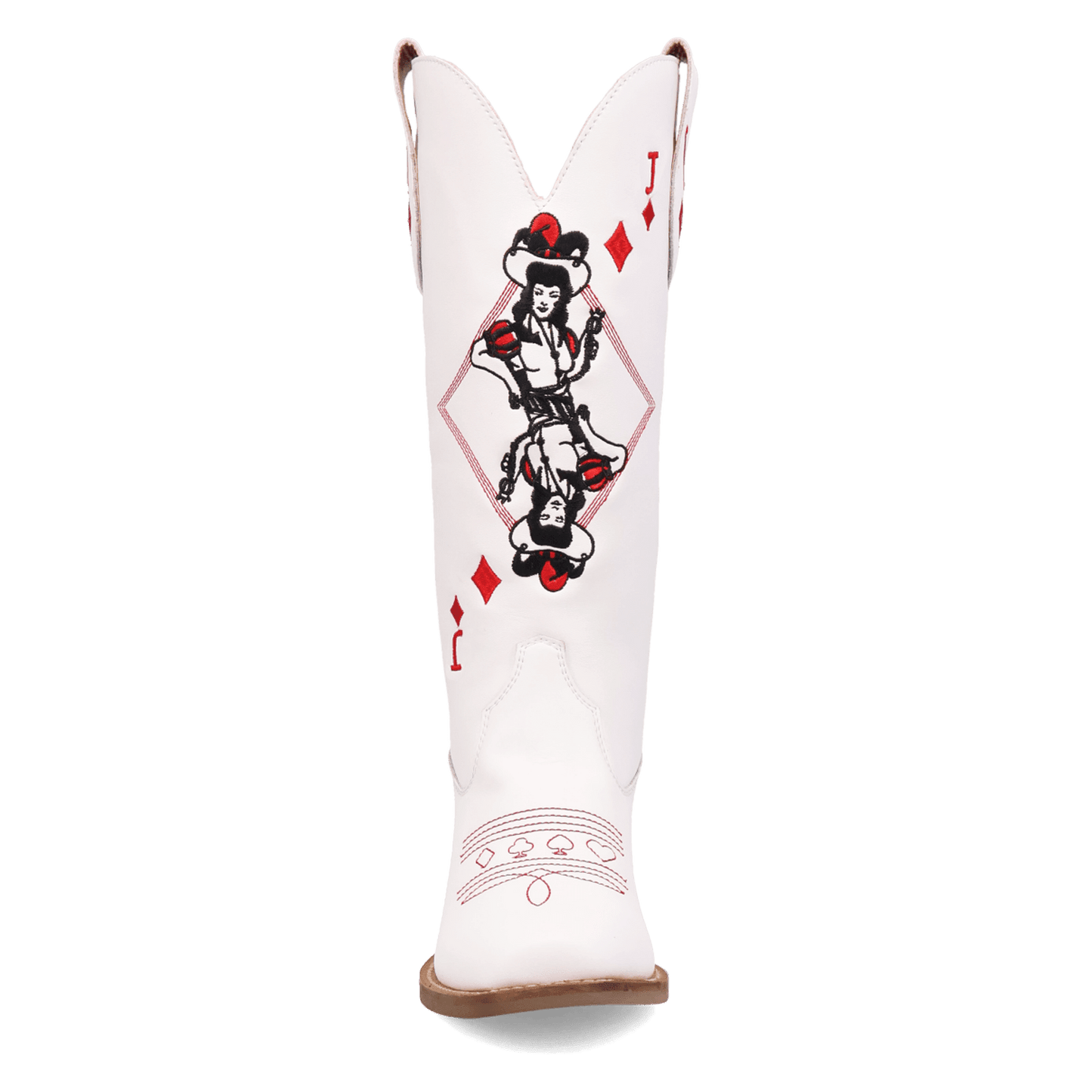 PRODUCT SHOT JACK OF DIAMONDS LEATHER BOOT AT FRONT ANGLE