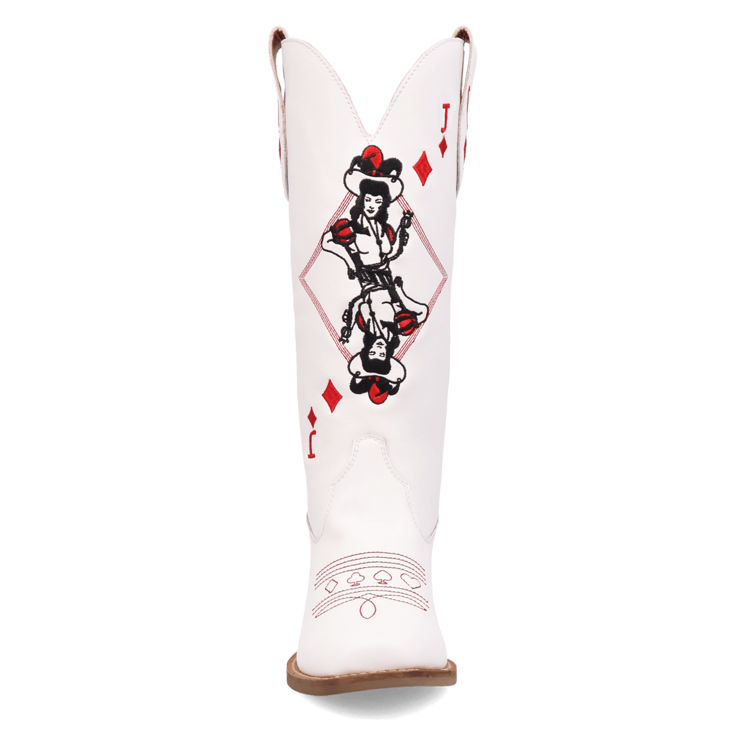 PRODUCT SHOT JACK OF DIAMONDS LEATHER BOOT AT FRONT ANGLE