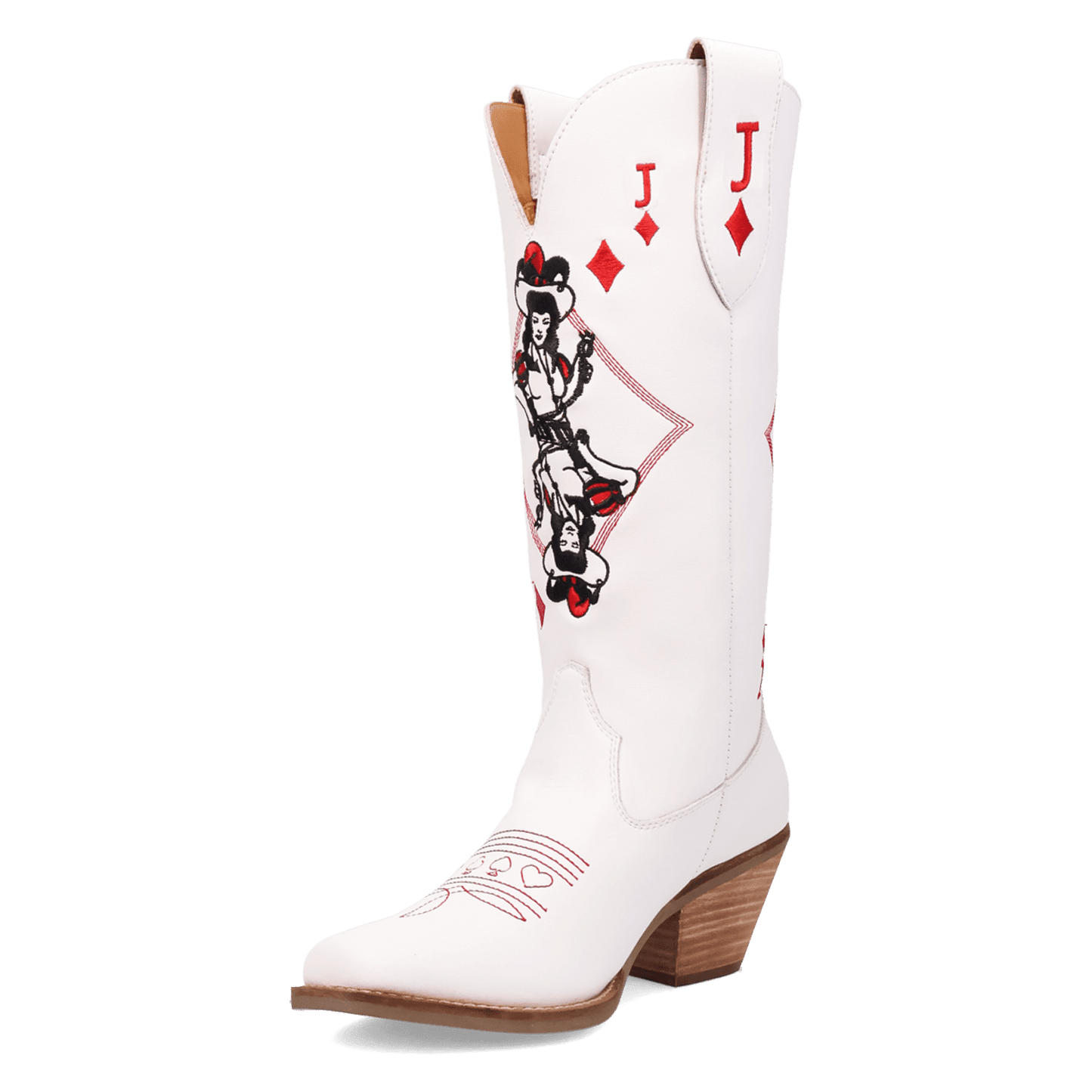 PRODUCT SHOT JACK OF DIAMONDS LEATHER BOOT AT 225 DEGREE ANGLE