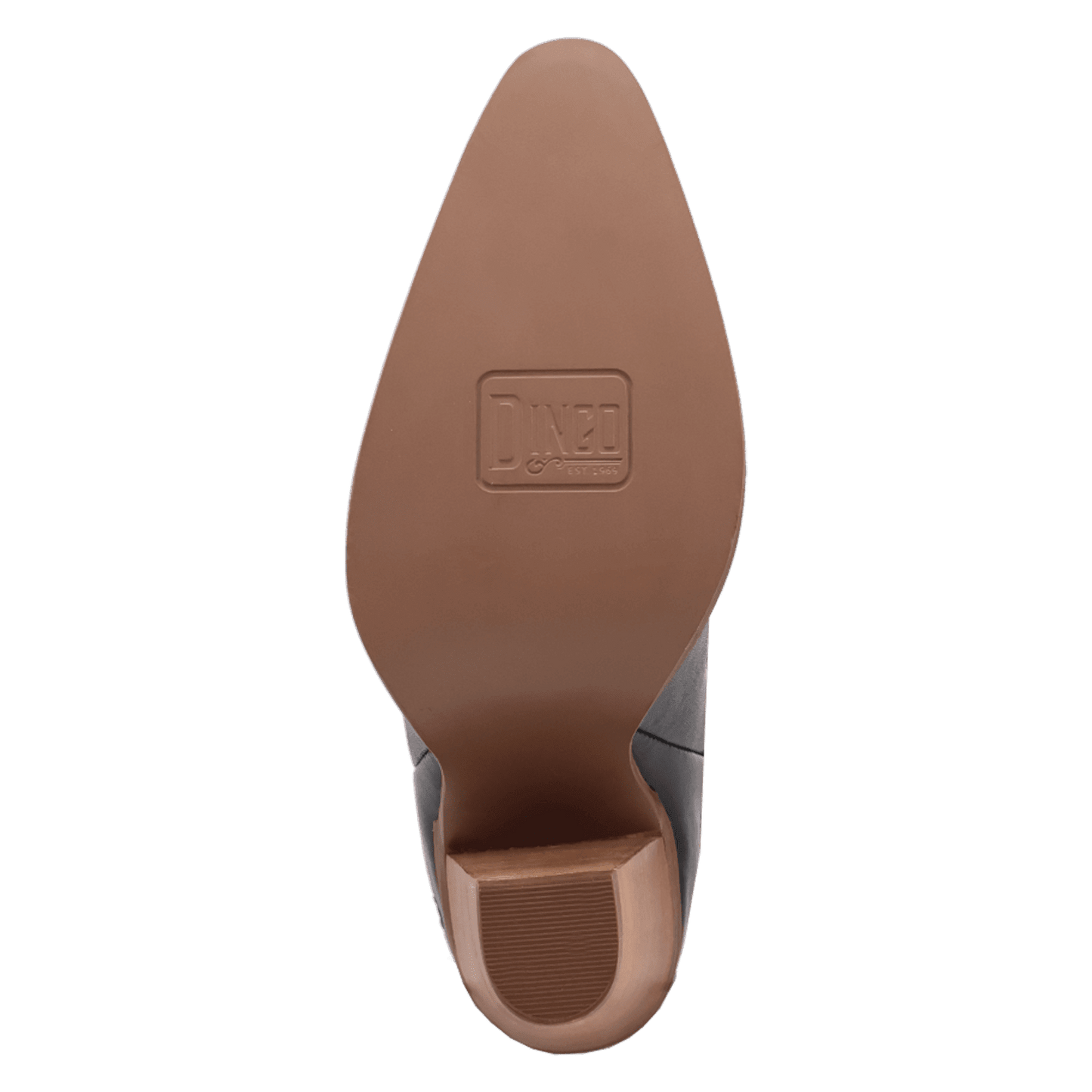 PRODUCT SHOT ACE OF SPADES LEATHER BOOT AT OUTSOLE ANGLE