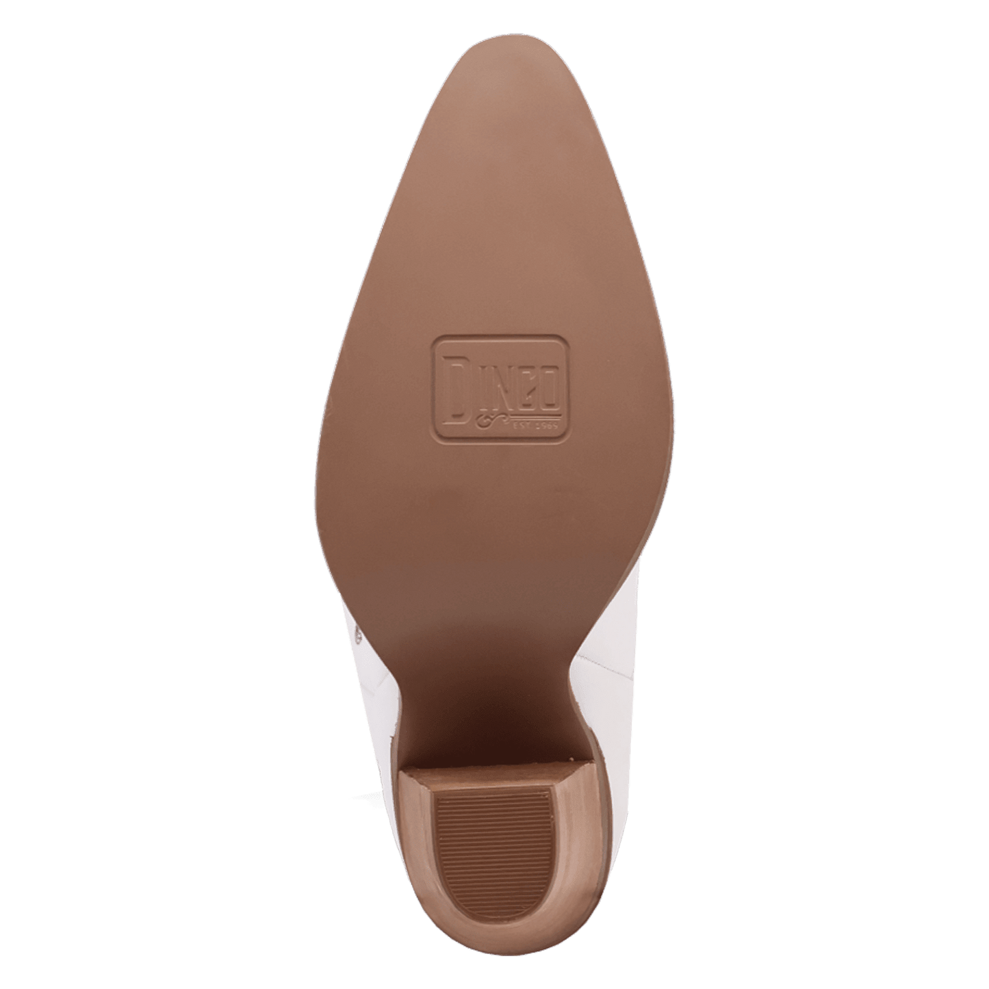 PRODUCT SHOT ACE OF SPADES LEATHER BOOT AT OUTSOLE ANGLE