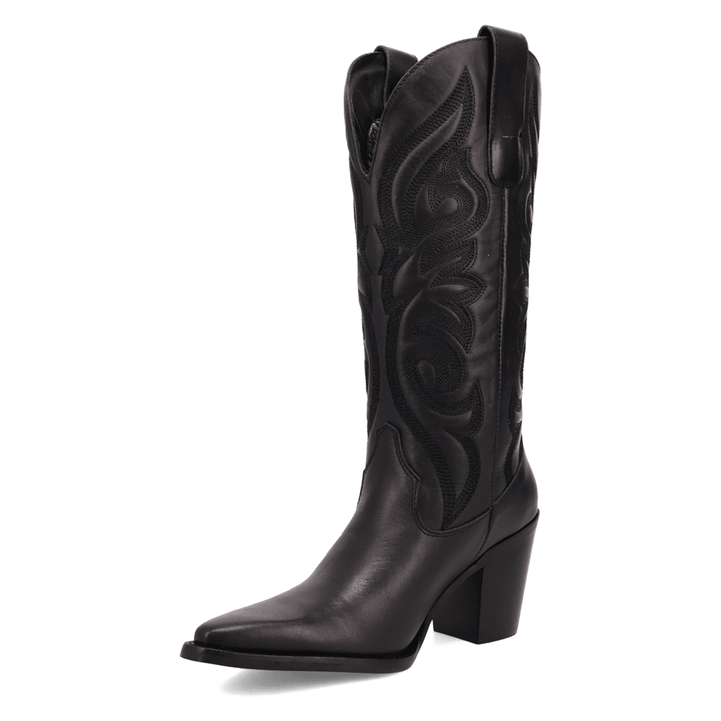 PRODUCT SHOT HENSLEY LEATHER BOOT AT 225 DEGREE ANGLE