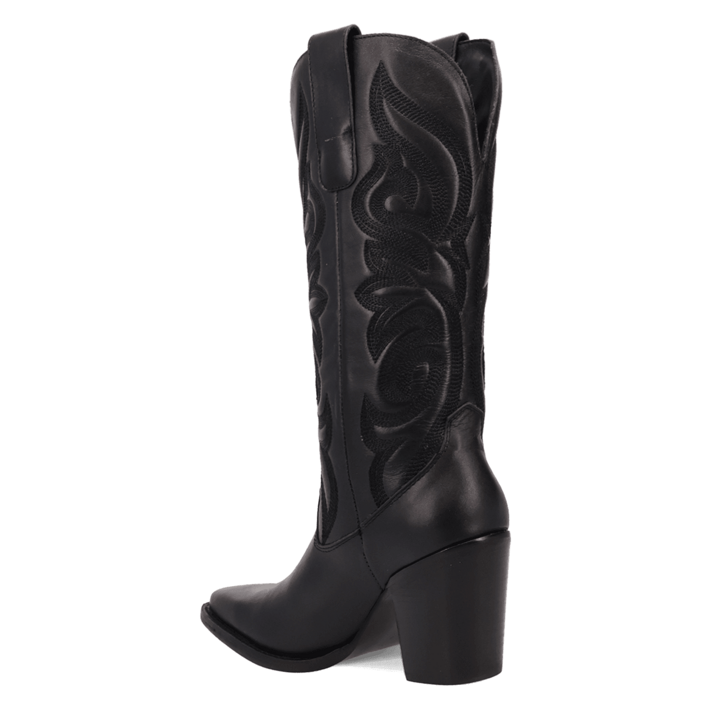 PRODUCT SHOT HENSLEY LEATHER BOOT AT 270 DEGREE ANGLE
