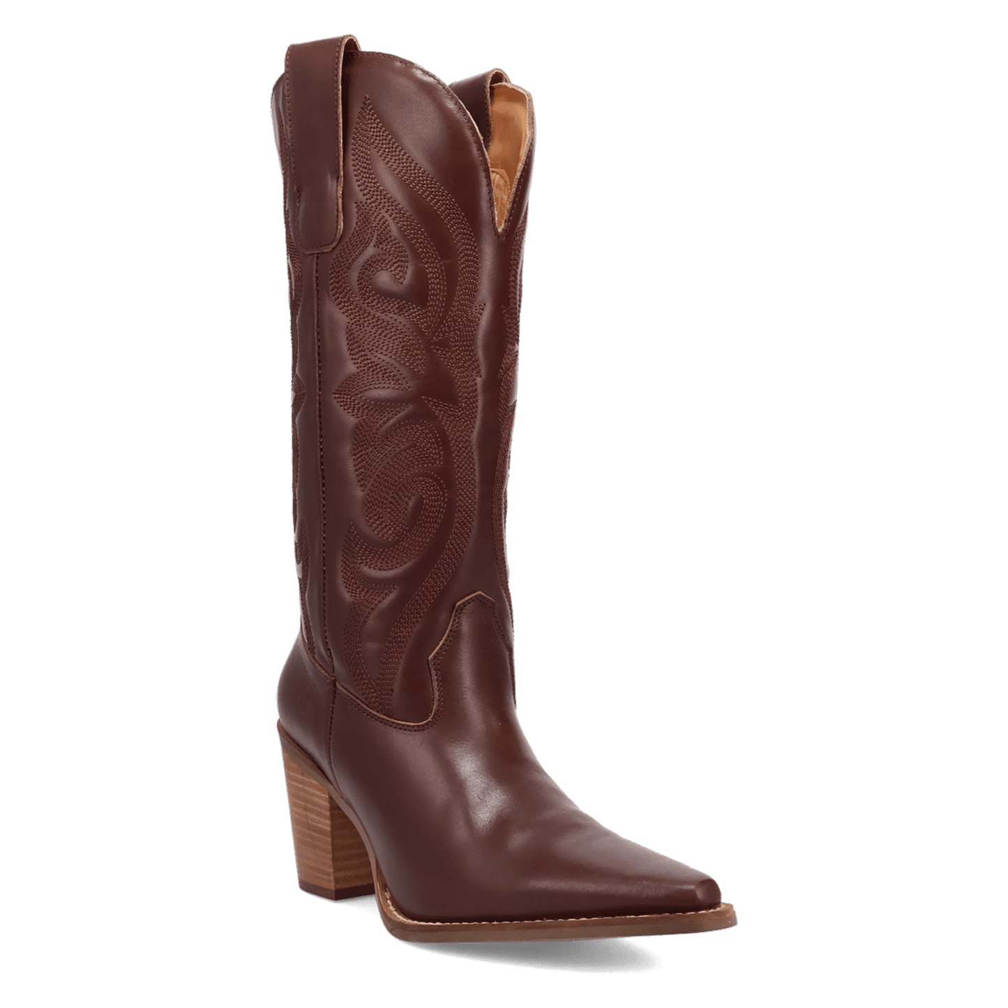 PRODUCT SHOT HENSLEY LEATHER BOOT AT 45 DEGREE ANGLE