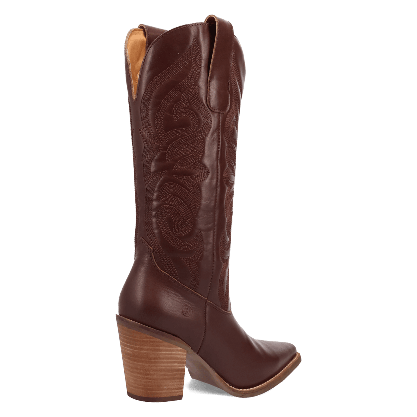 PRODUCT SHOT HENSLEY LEATHER BOOT AT 315 DEGREE ANGLE
