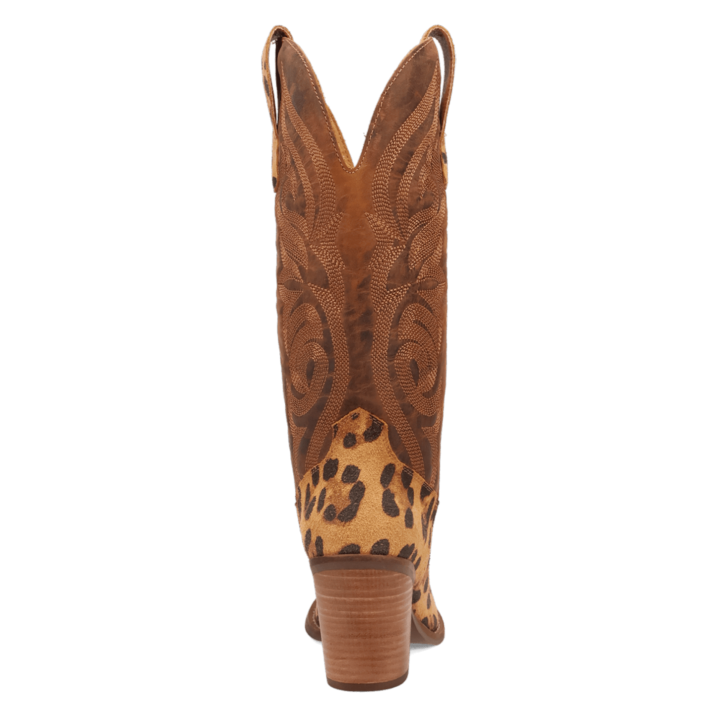 PRODUCT SHOT HENSLEY LEATHER BOOT AT 180 DEGREE BACK ANGLE