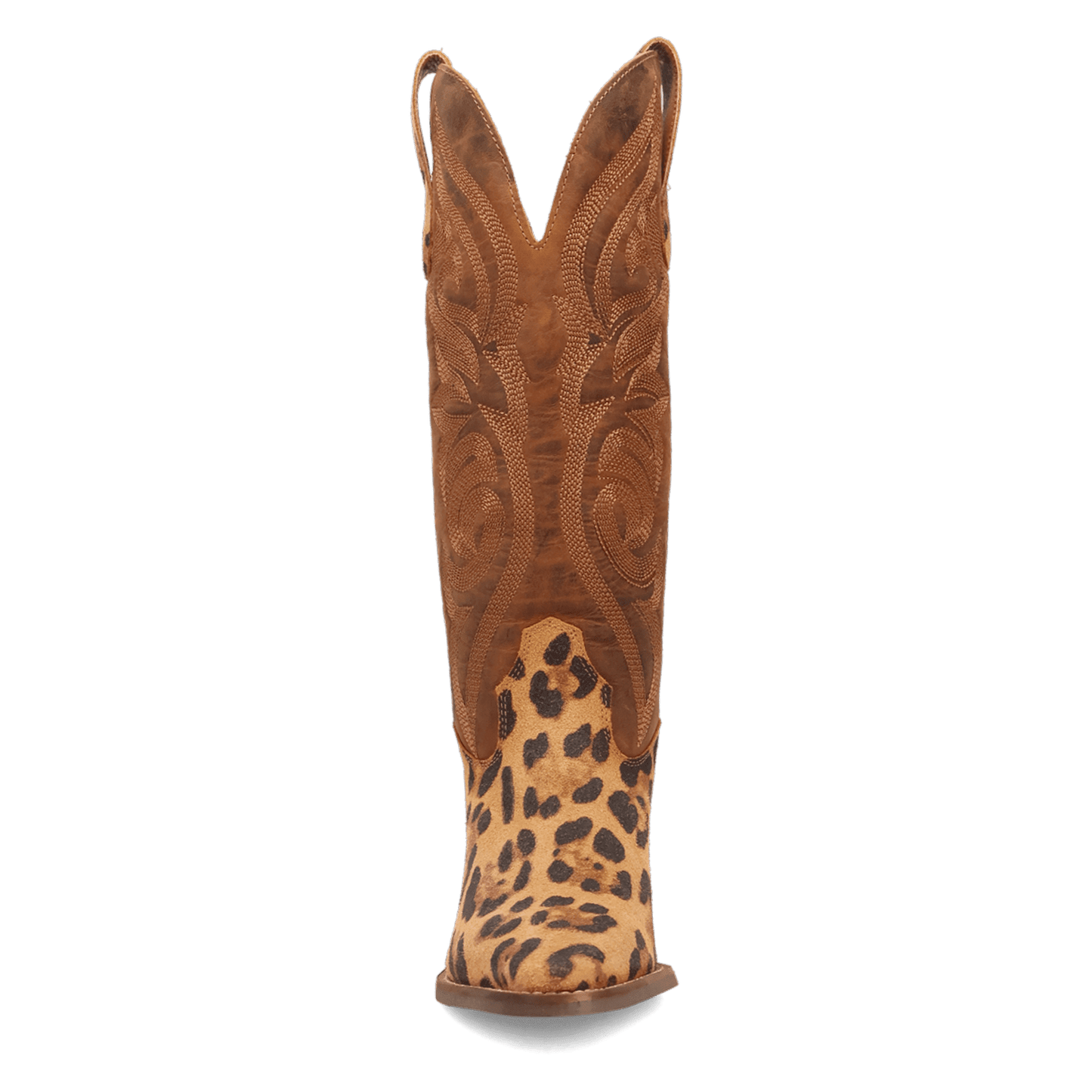 PRODUCT SHOT HENSLEY LEATHER BOOT AT FRONT ANGLE