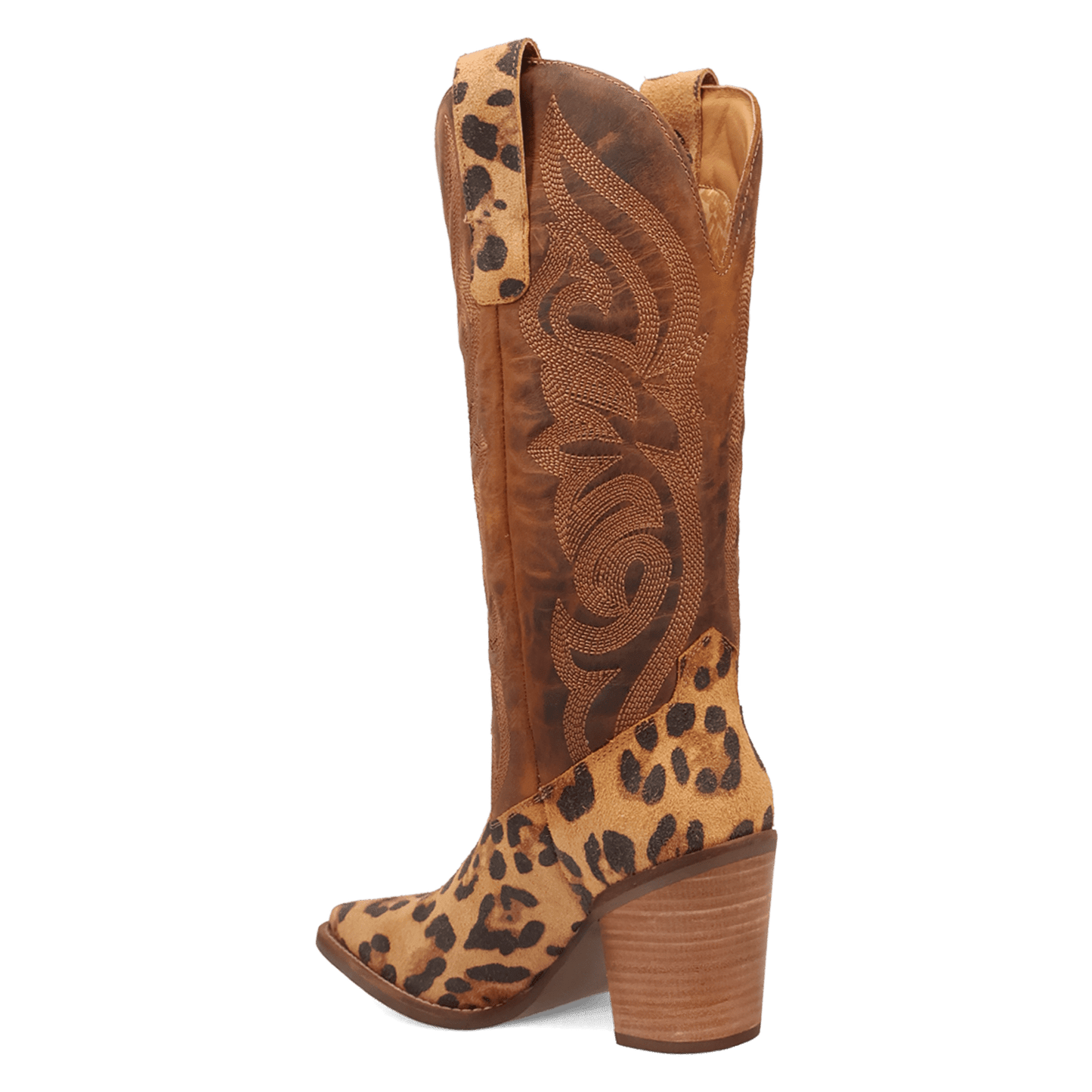 PRODUCT SHOT HENSLEY LEATHER BOOT AT 270 DEGREE ANGLE