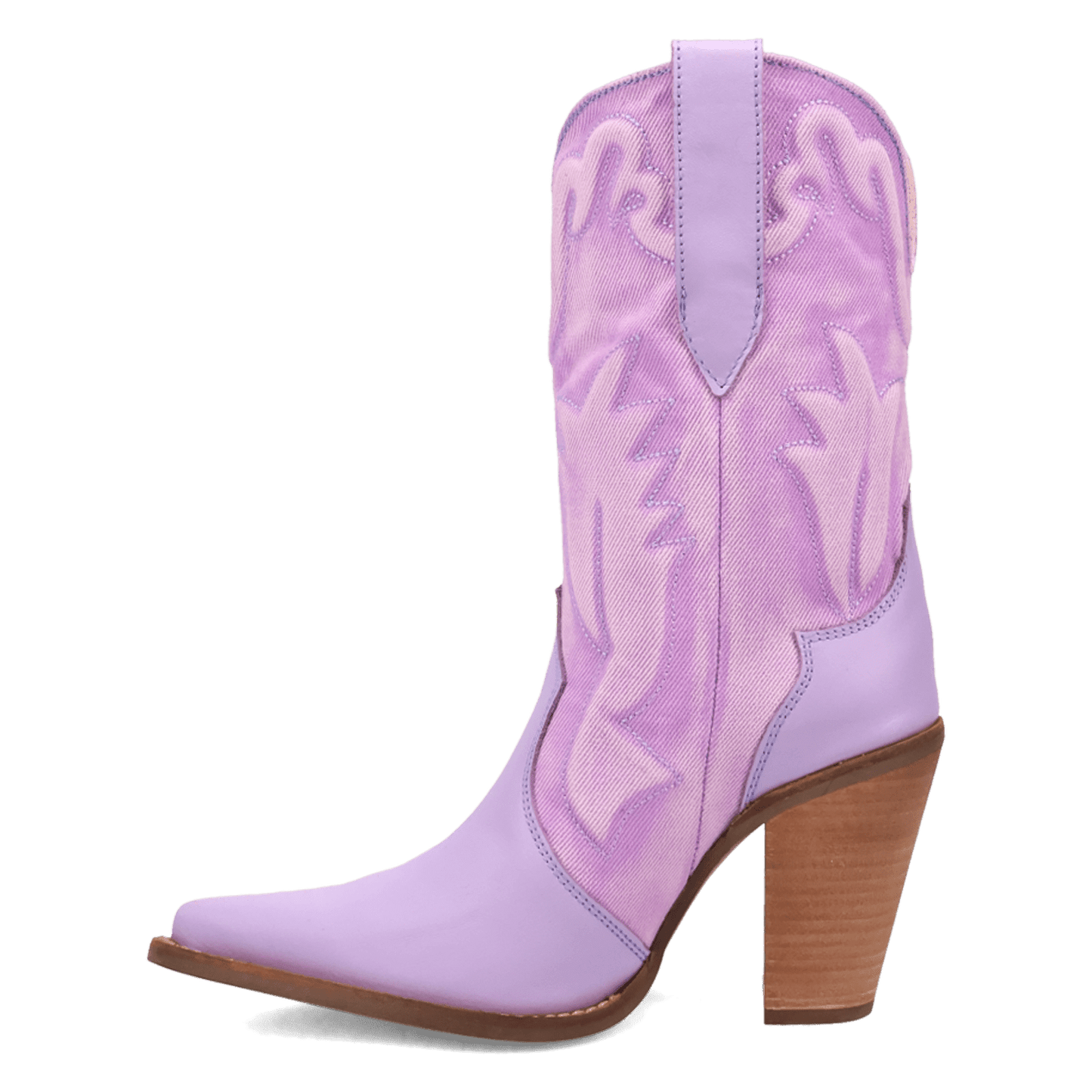 PRODUCT SHOT TIPSY LEATHER BOOT AT 135 DEGREE OUTSIDE ANGLE