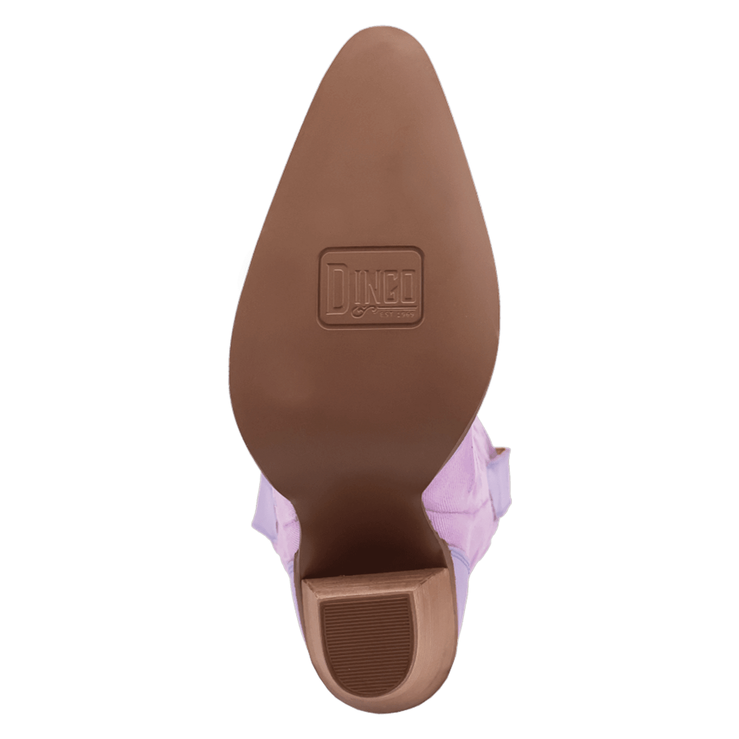 PRODUCT SHOT TIPSY LEATHER BOOT AT OUTSOLE ANGLE