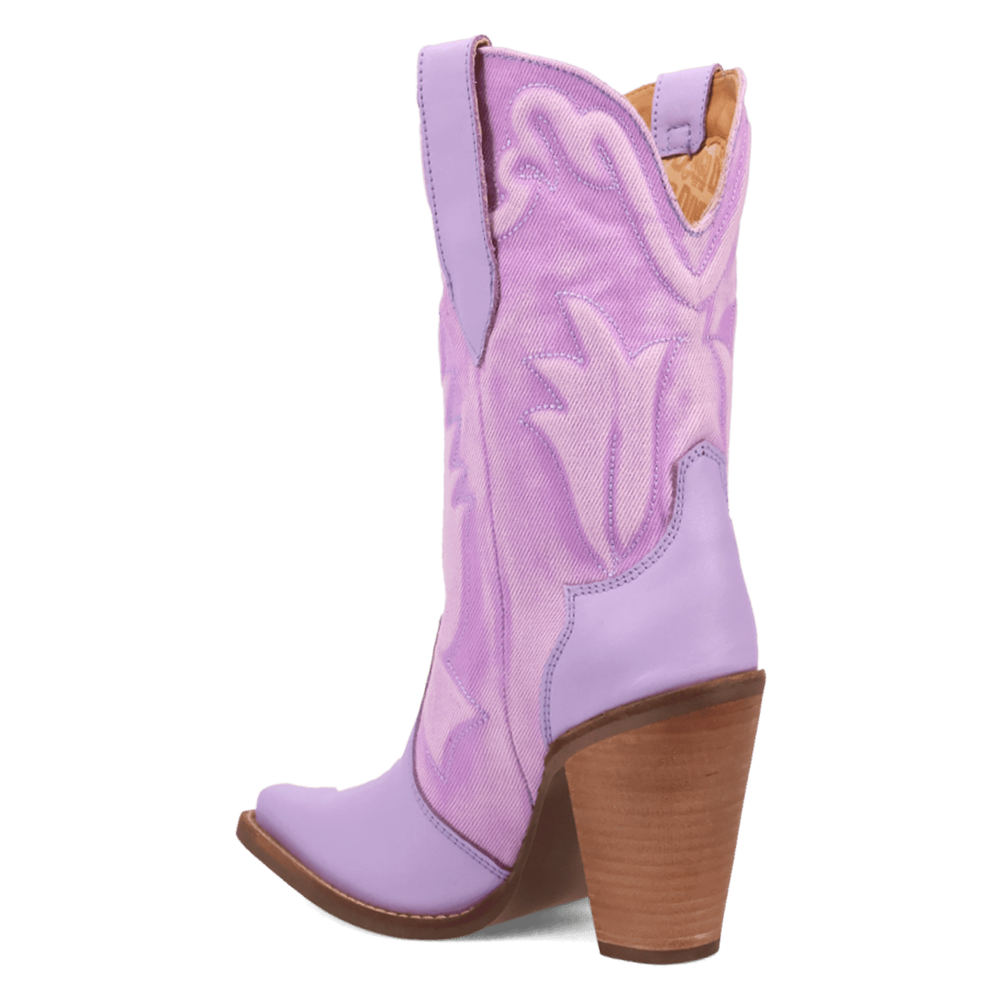 PRODUCT SHOT TIPSY LEATHER BOOT AT 270 DEGREE ANGLE