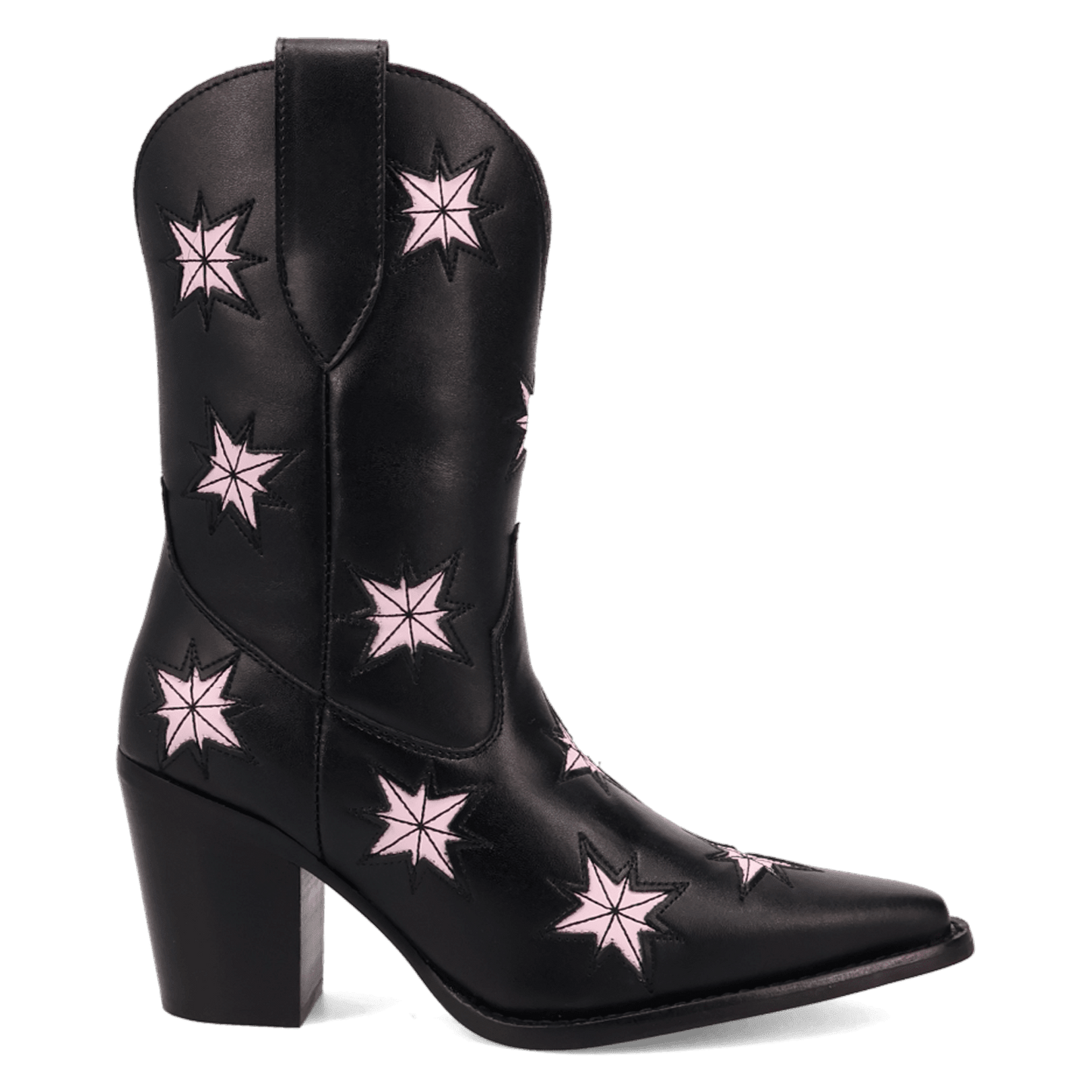 PRODUCT SHOT STARBURST LEATHER BOOT AT 90 DEGREE INSIDE ANGLE