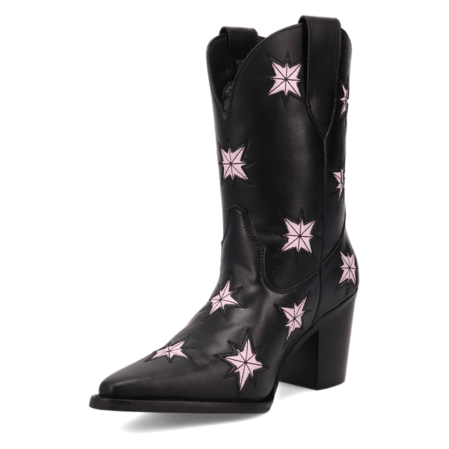 PRODUCT SHOT STARBURST LEATHER BOOT AT 225 DEGREE ANGLE