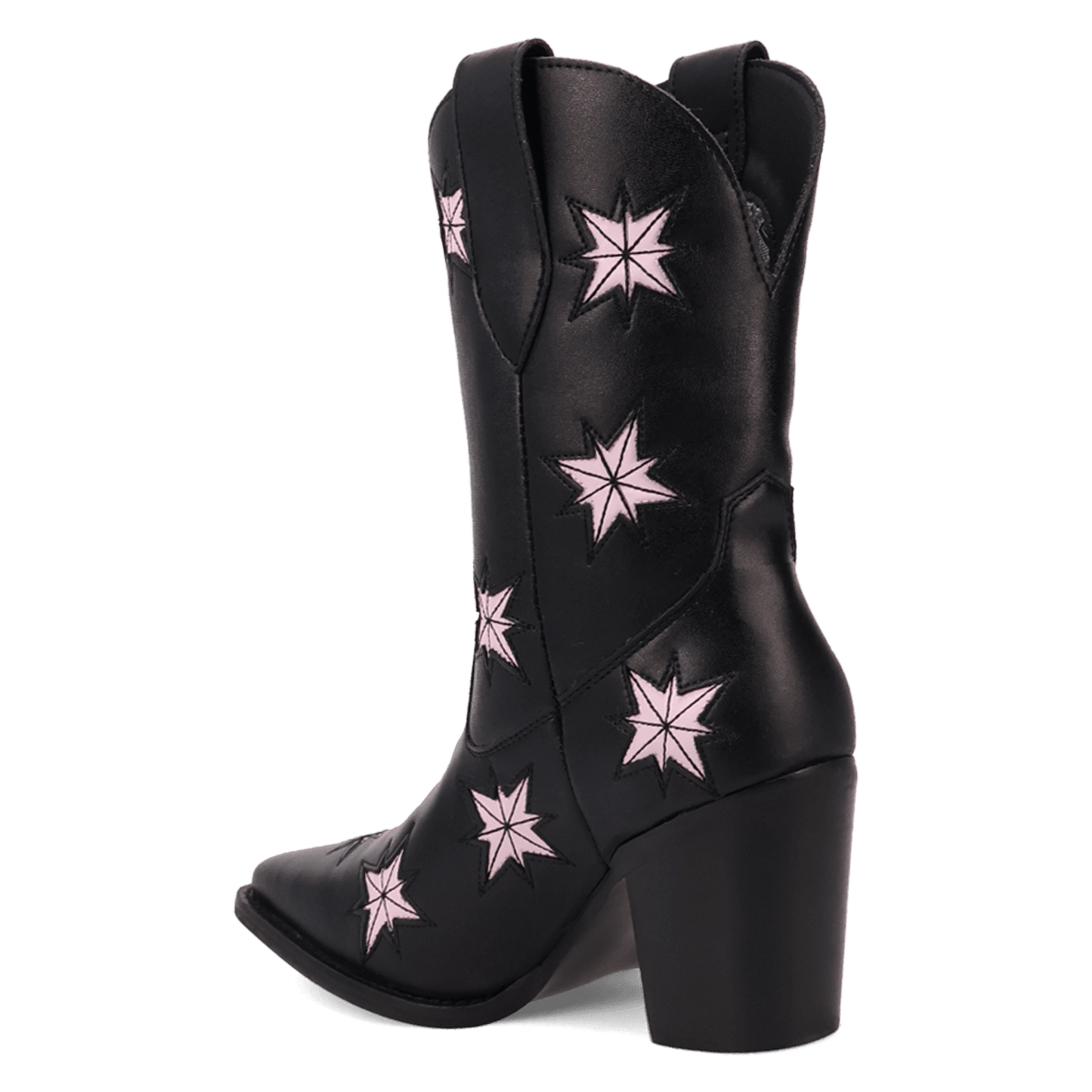 PRODUCT SHOT STARBURST LEATHER BOOT AT 270 DEGREE ANGLE