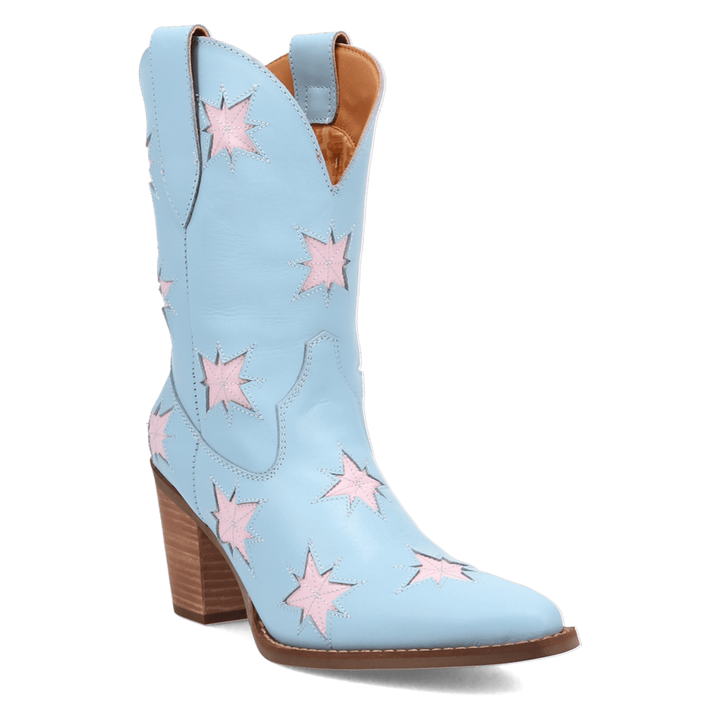 PRODUCT SHOT STARBURST LEATHER BOOT AT 45 DEGREE ANGLE