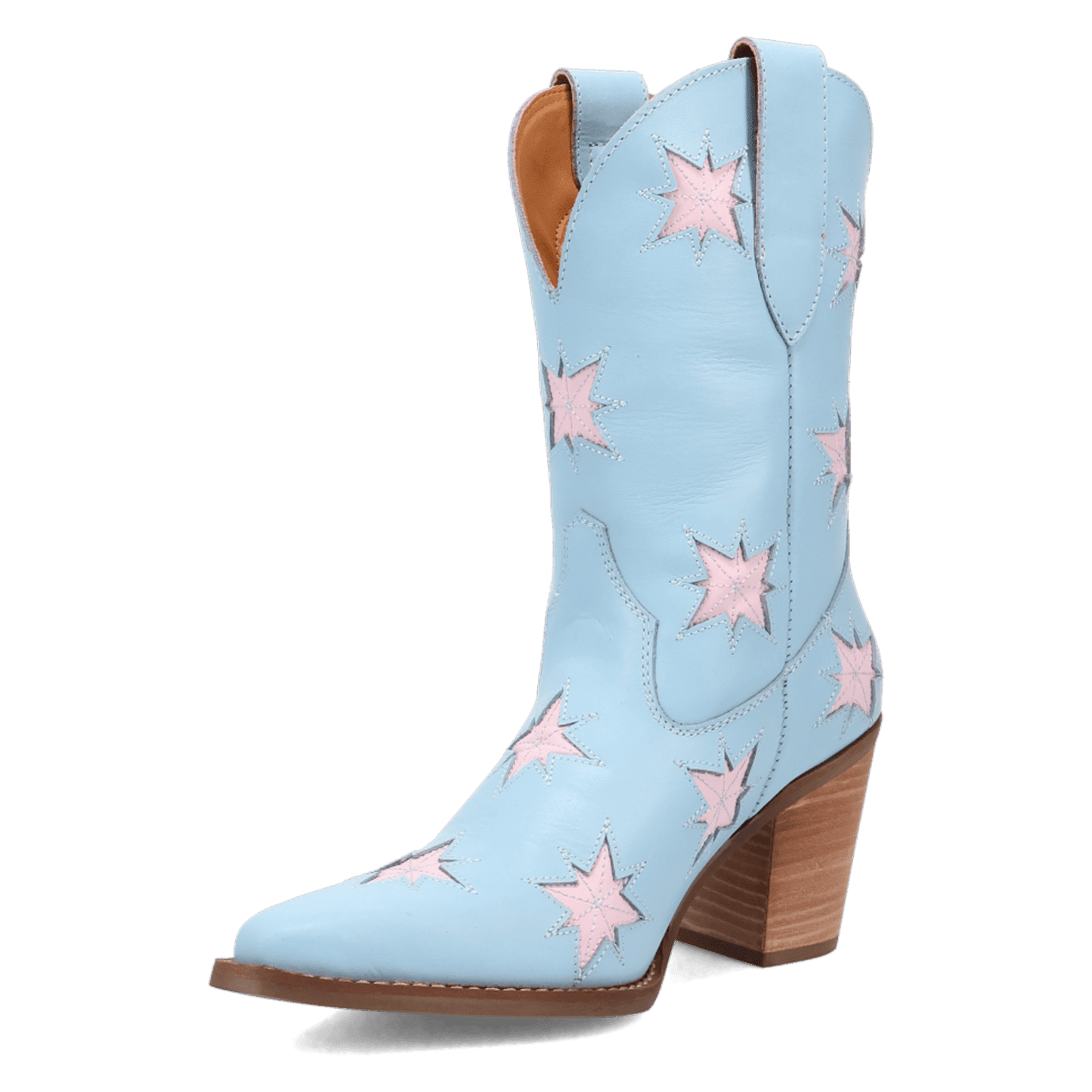 PRODUCT SHOT STARBURST LEATHER BOOT AT 225 DEGREE ANGLE