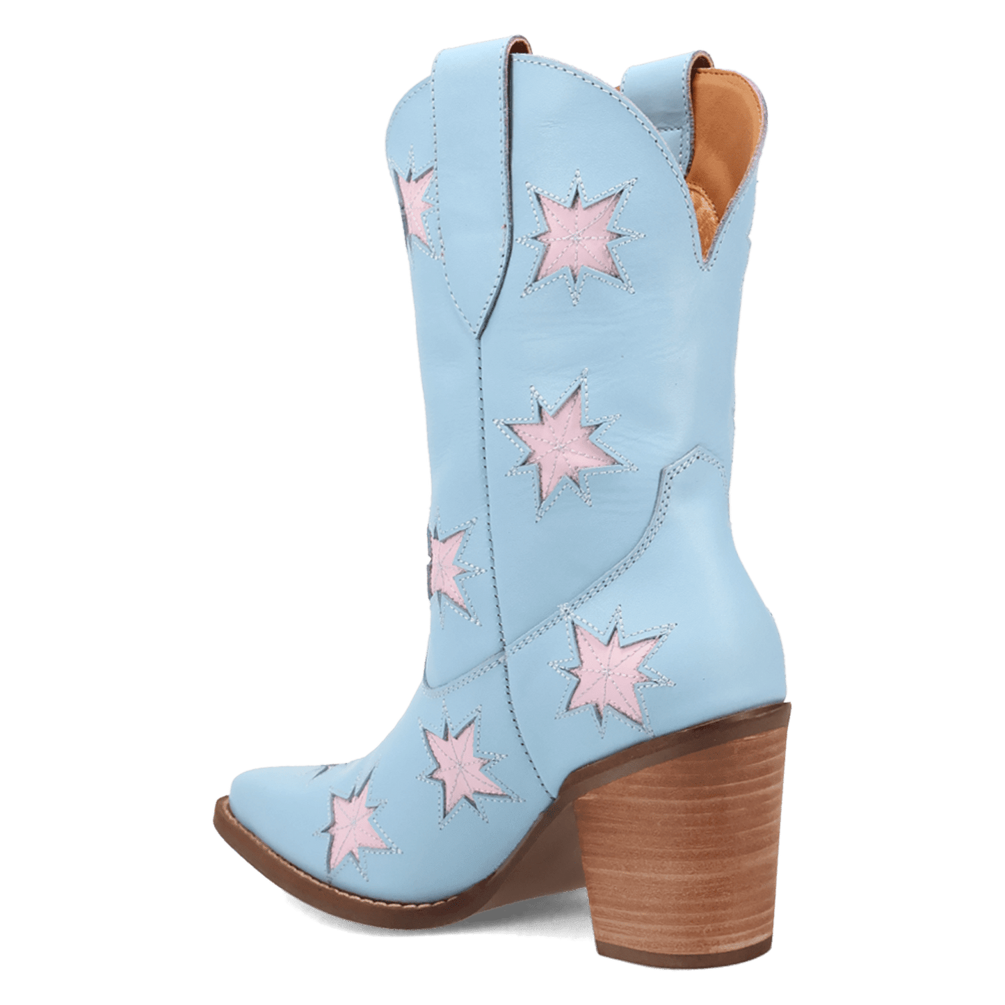 PRODUCT SHOT STARBURST LEATHER BOOT AT 270 DEGREE ANGLE