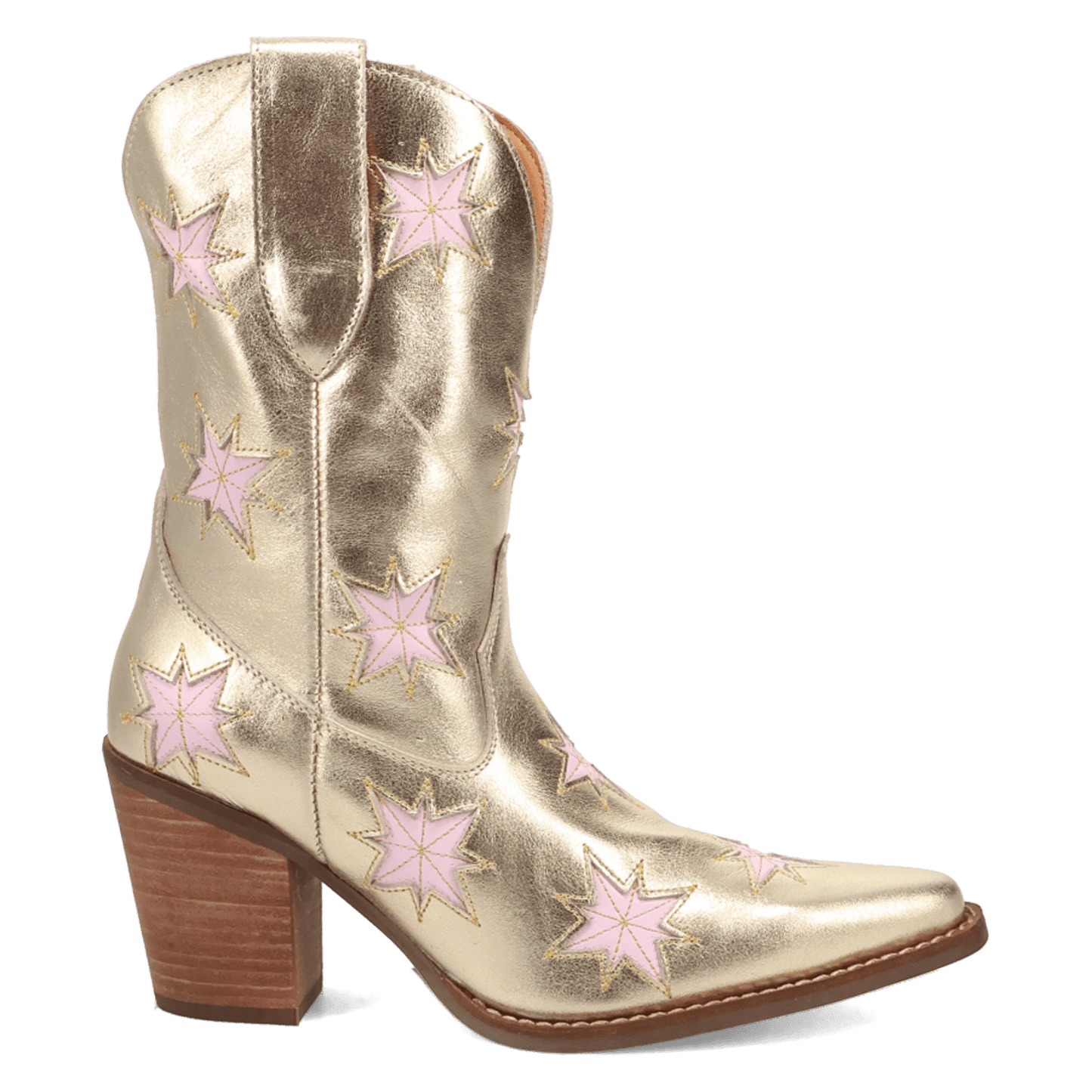 PRODUCT SHOT STARBURST LEATHER BOOT AT 90 DEGREE INSIDE ANGLE