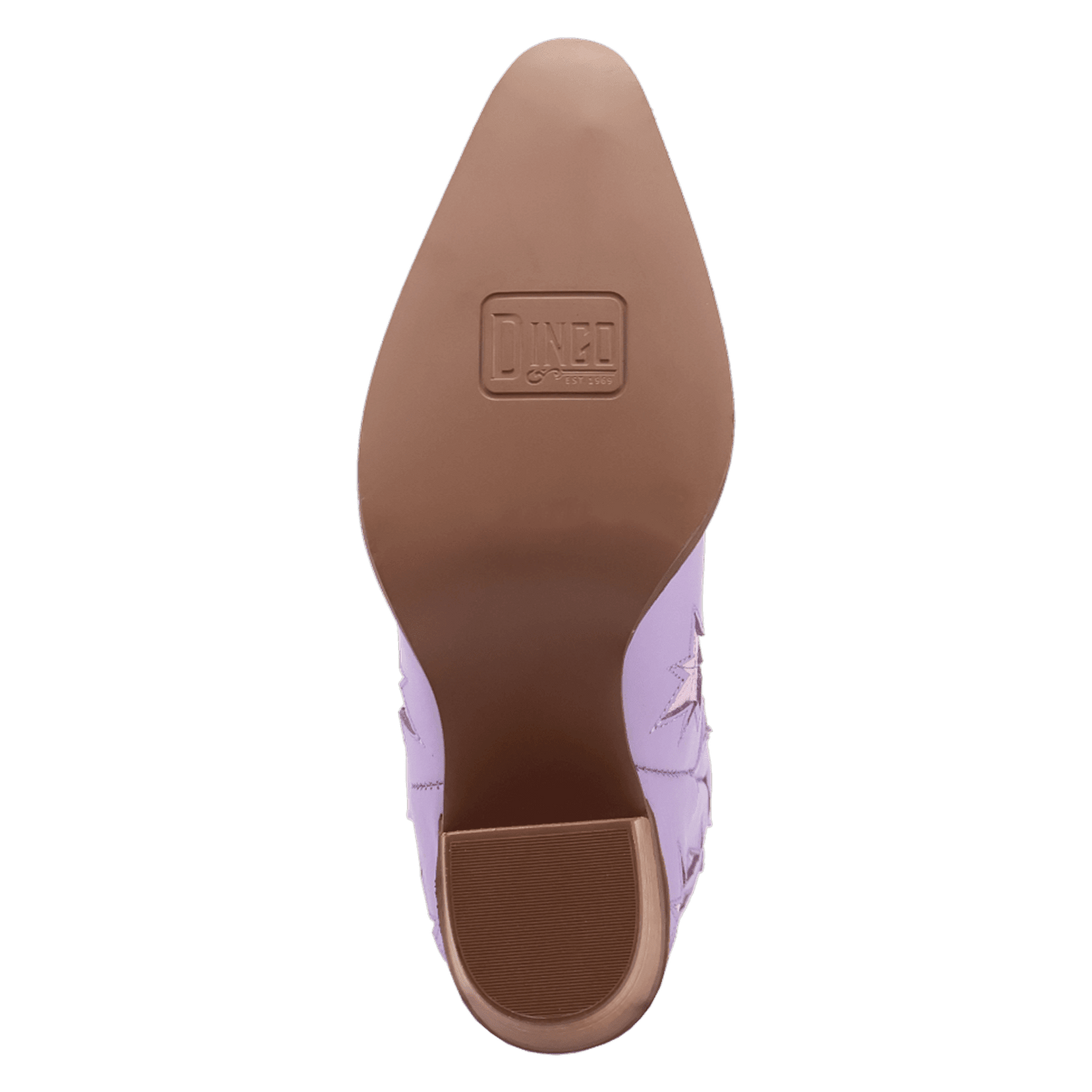 PRODUCT SHOT STARBURST LEATHER BOOT AT OUTSOLE ANGLE