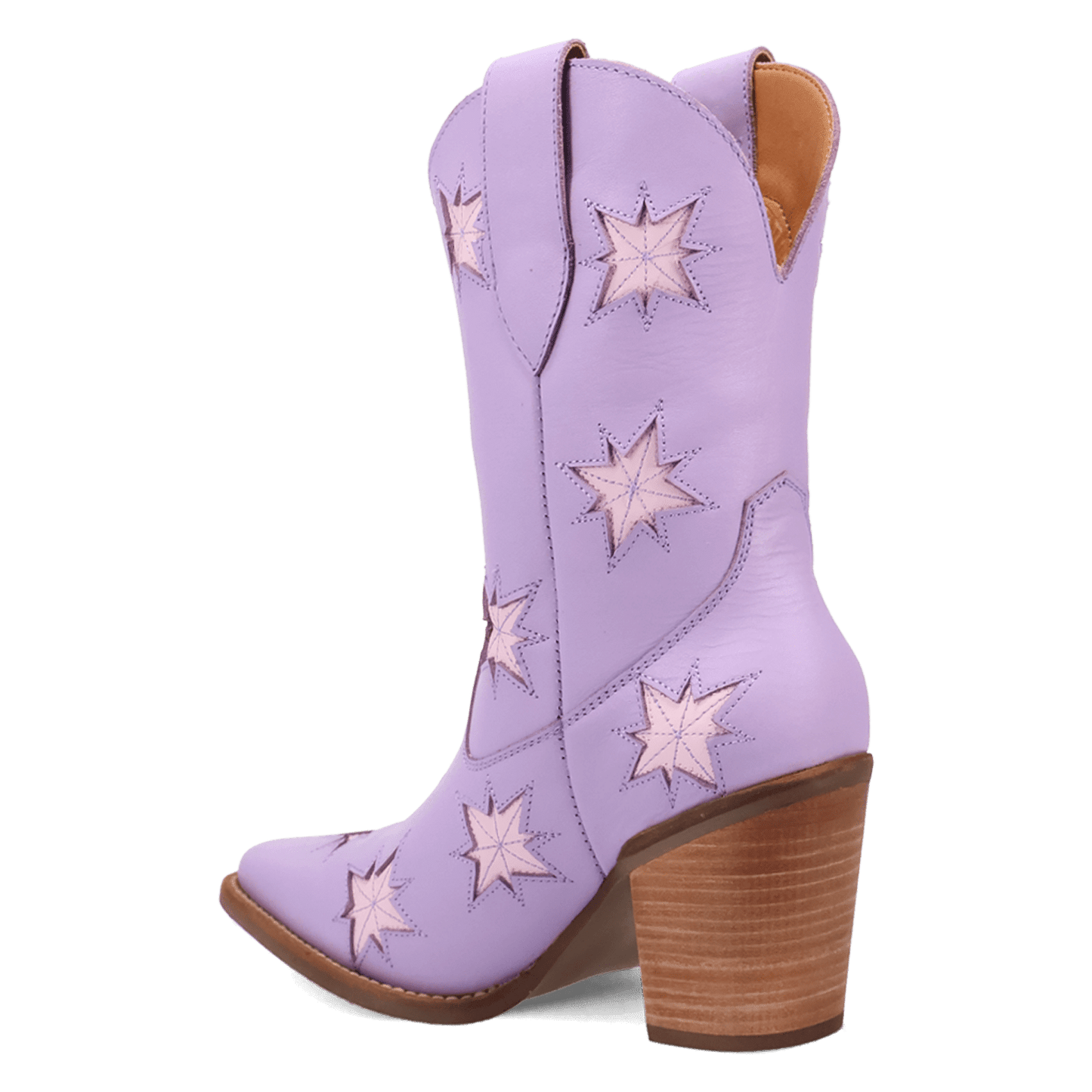 PRODUCT SHOT STARBURST LEATHER BOOT AT 270 DEGREE ANGLE