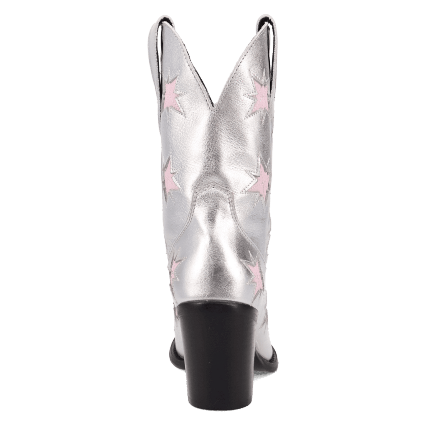 PRODUCT SHOT STARBURST LEATHER BOOT AT 180 DEGREE BACK ANGLE