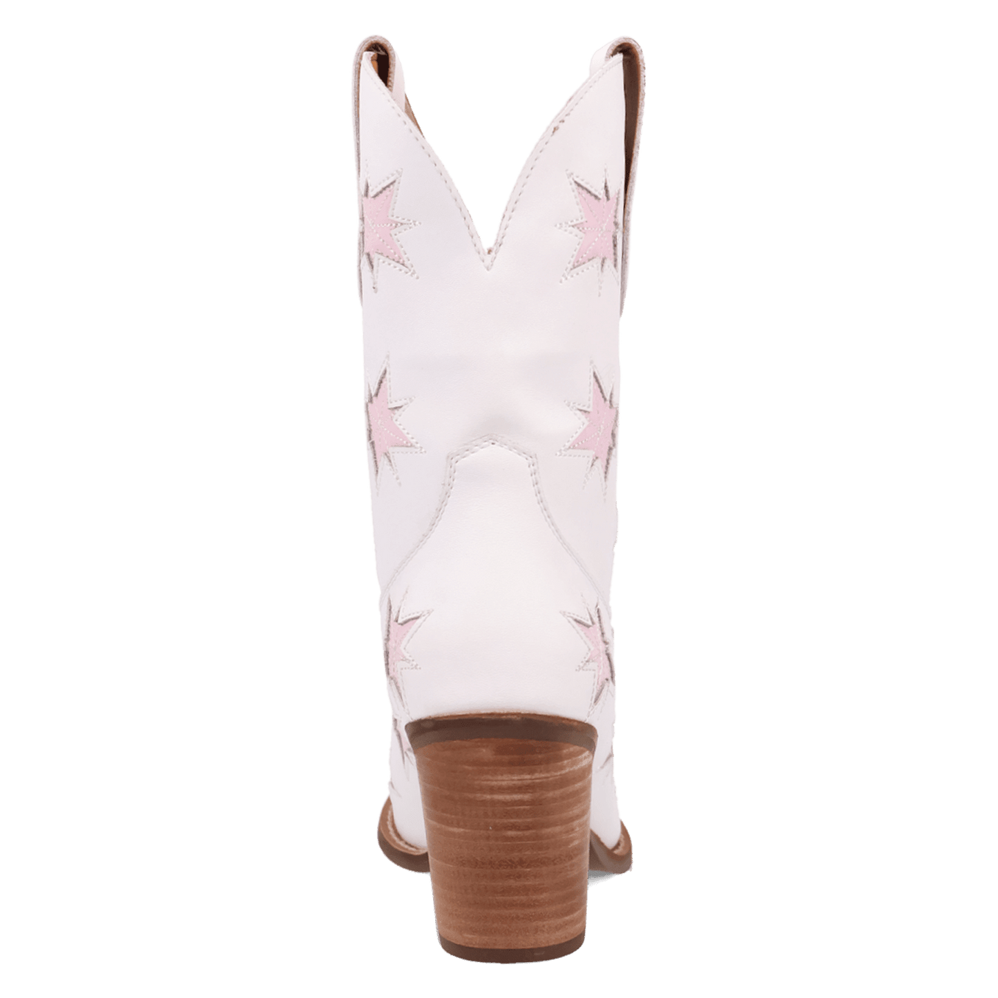 PRODUCT SHOT STARBURST LEATHER BOOT AT 180 DEGREE BACK ANGLE