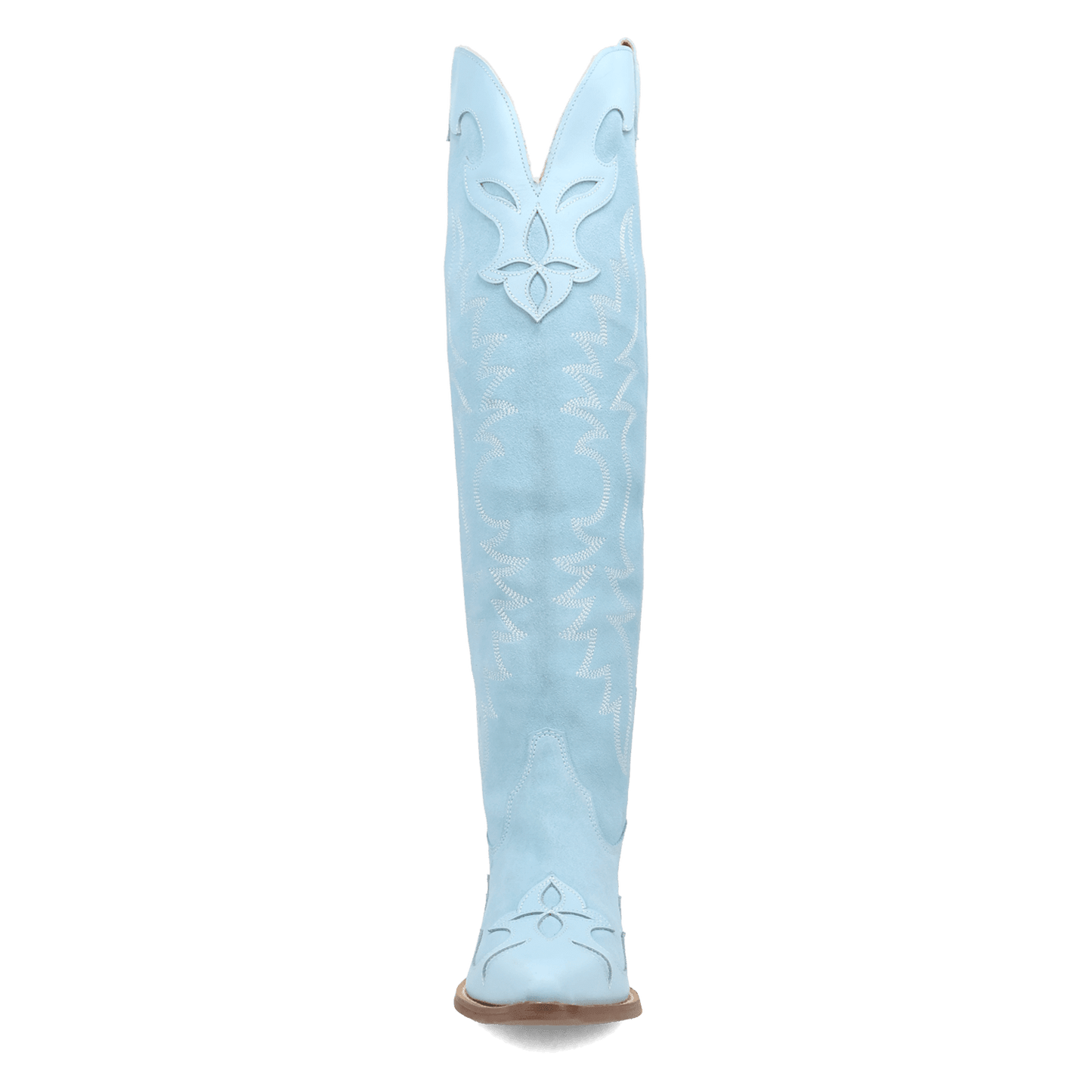 PRODUCT SHOT DRAMA QUEEN SUEDE BOOT AT FRONT ANGLE