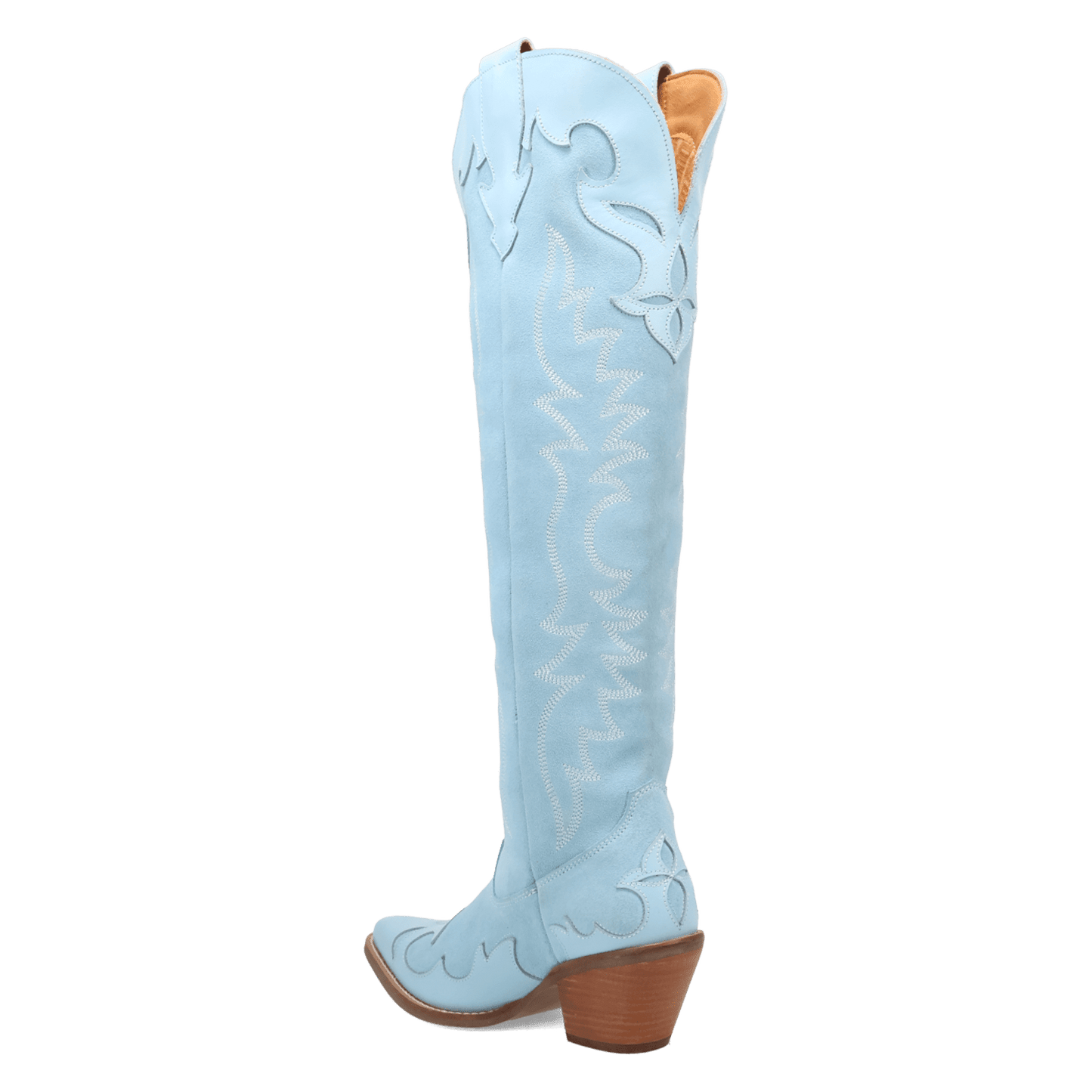 PRODUCT SHOT DRAMA QUEEN SUEDE BOOT AT 270 DEGREE ANGLE