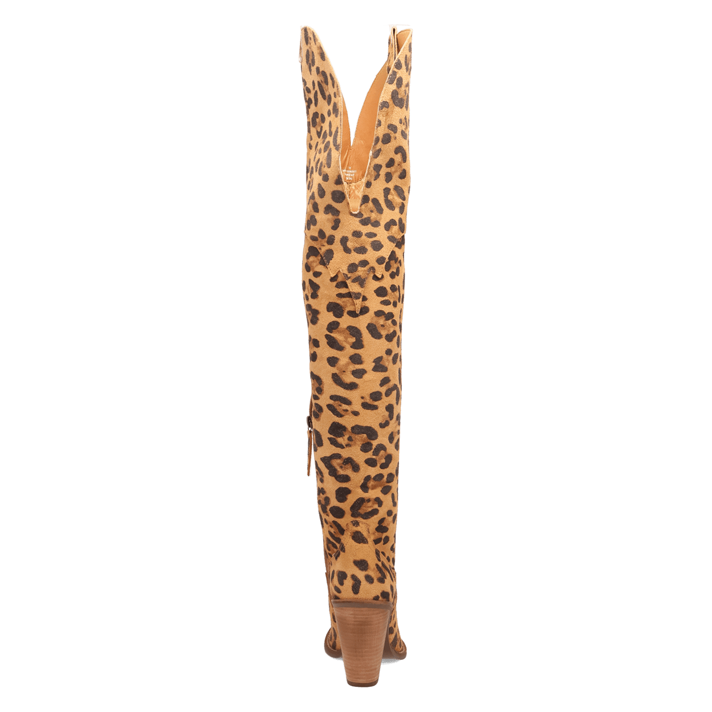 PRODUCT SHOT DIVA LEATHER BOOT AT 180 DEGREE BACK ANGLE